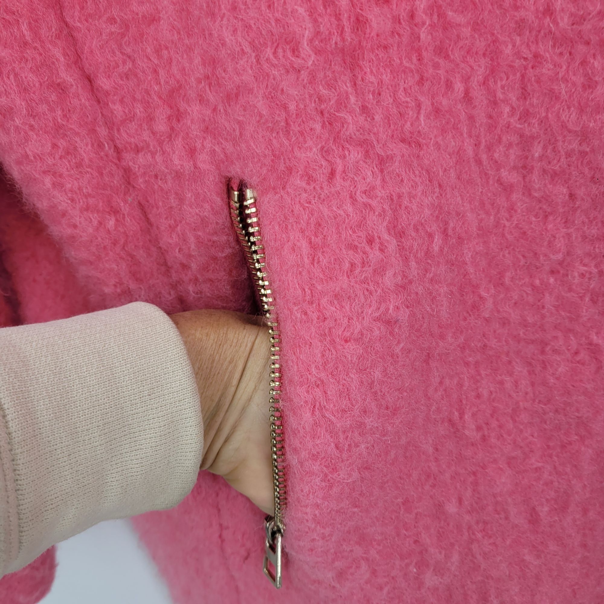 H&M H&M Womens Bubble Gum Pink Wool Oversized Coat 6 Barbiecore Size S / US 4 / IT 40 - 6 Thumbnail