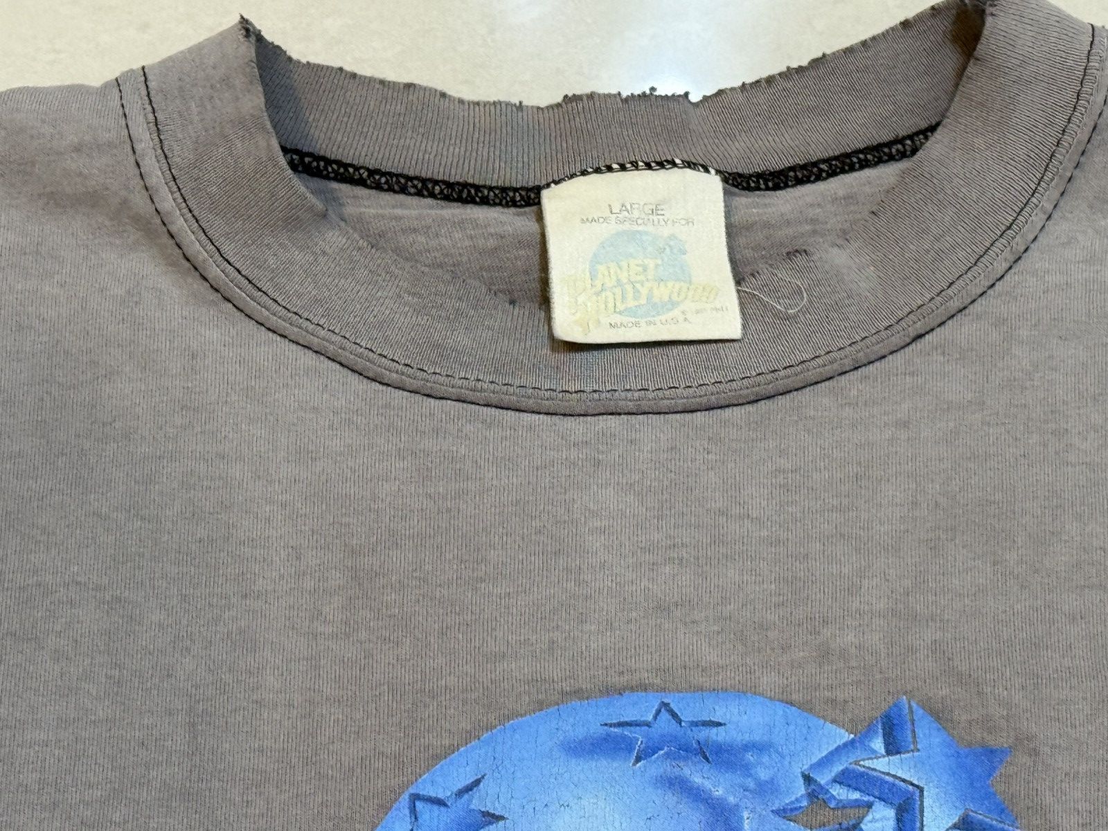 Vintage Perfect Fade Vintage 90s Planet Hollywood T Shirt Size US L / EU 52-54 / 3 - 10 Thumbnail