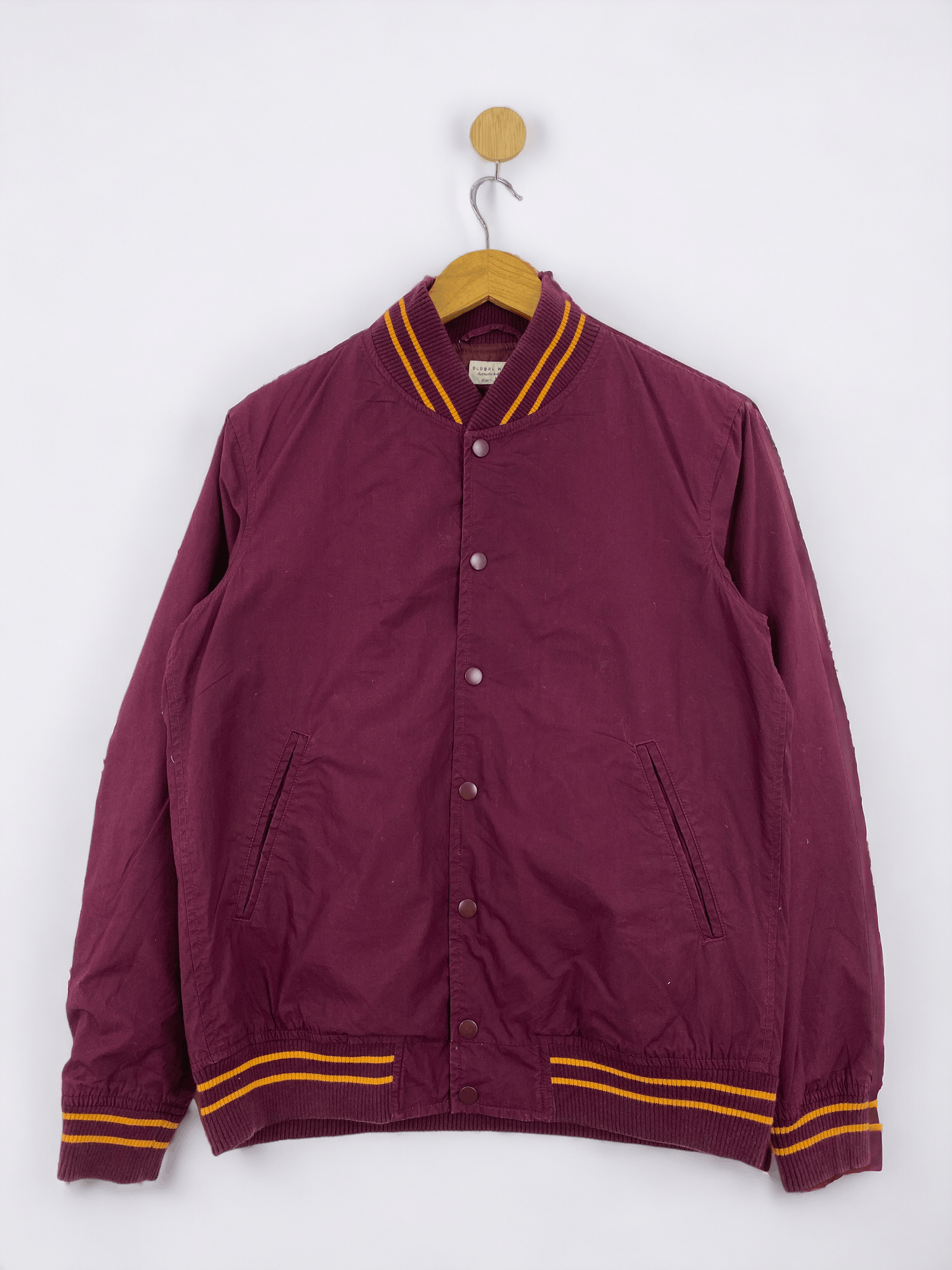 Global Work Vintage Global Work Varsity Bomber Cotton Jacket VA0006 Size US M / EU 48-50 / 2 - 1 Thumbnail