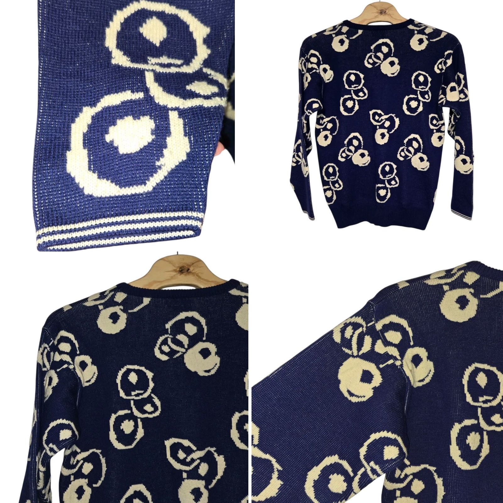 Yohji Yamamoto Yohji Yamamoto Pour Homme Wool Sweater Blue Mens XL Crew Neck 100% Laine TENUGUI DESIGN Read Designer Pullover Size US XL / EU 56 / 4 - 8 Thumbnail