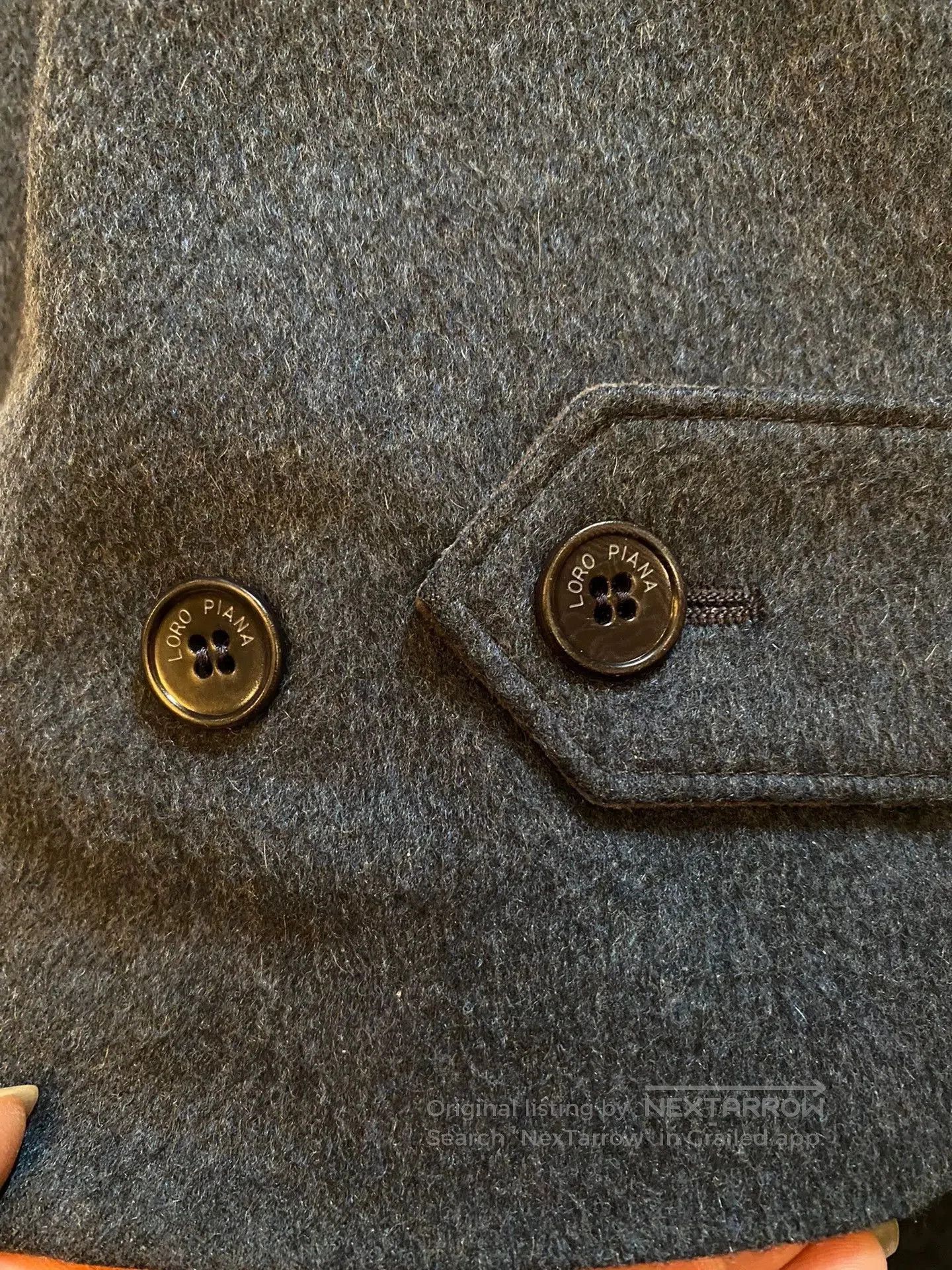 Loro Piana Black Wool Blend Heavy Coat Size L. Size US L / EU 52-54 / 3 - 8 Thumbnail