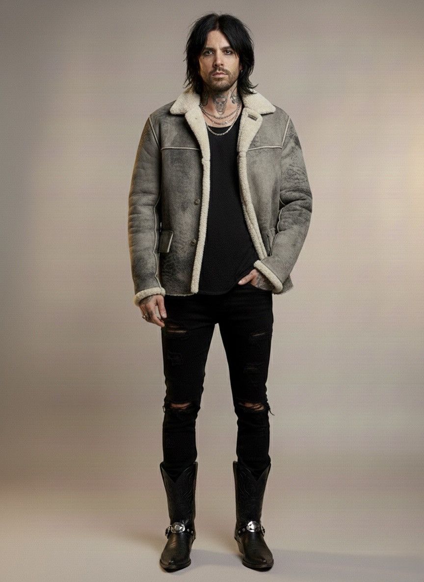 John Varvatos Shearling Coat EU 50 USA 40 Size US M / EU 48-50 / 2 - 2 Thumbnail