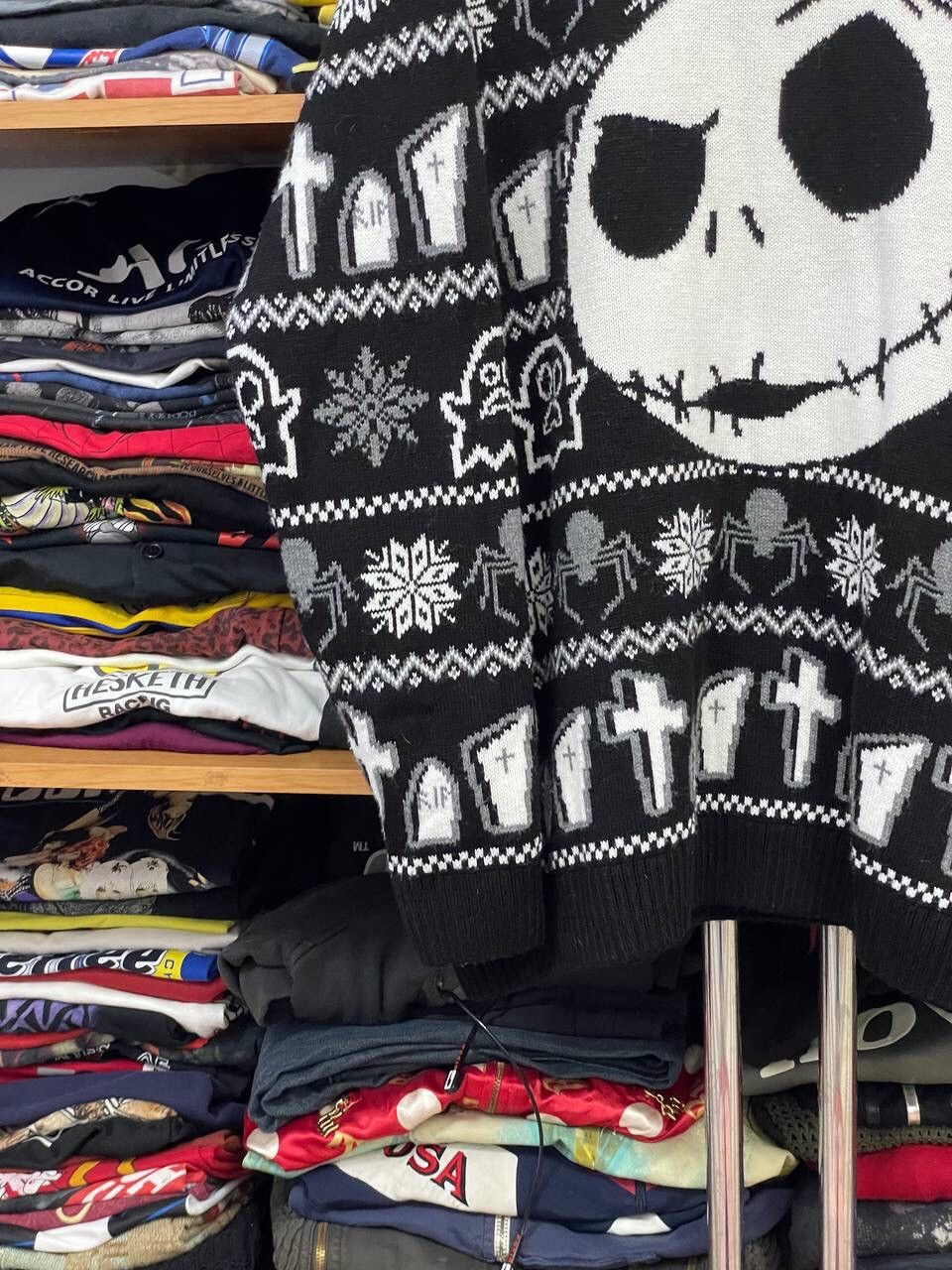 Disney × Vintage The Nightmare Before Christmas Y2k Sweater Size US L / EU 52-54 / 3 - 5 Thumbnail