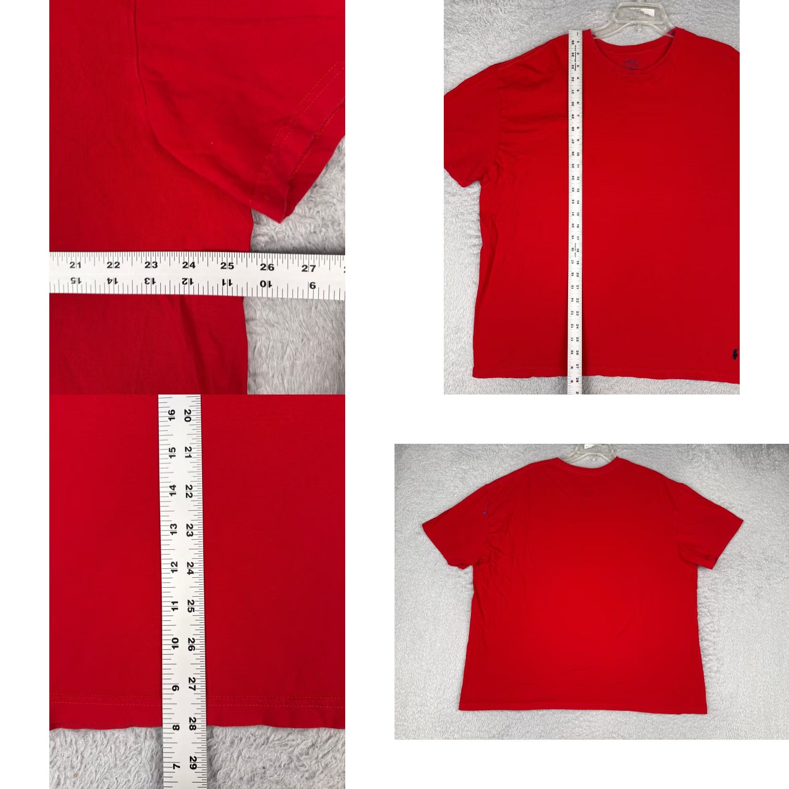 Ralph Lauren Polo Ralph Lauren Shirt Adult 2XL Red 100% Cotton Short Sleeve Crew Neck Pony Men’s T-Shirt Logo Vintage: No Size US XXL / EU 58 / 5 - 8 Thumbnail
