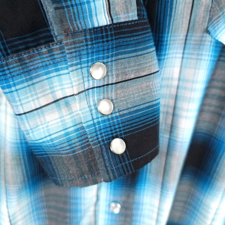 Vintage Ely Cattleman Western Shirt Mens Small Blue Cowboy Pearl Snap Shadow Plaid Shirt Mens Small Blue Cowboy Pearl Snap Shadow Plaid Size US S / EU 44-46 / 1 - 4 Thumbnail
