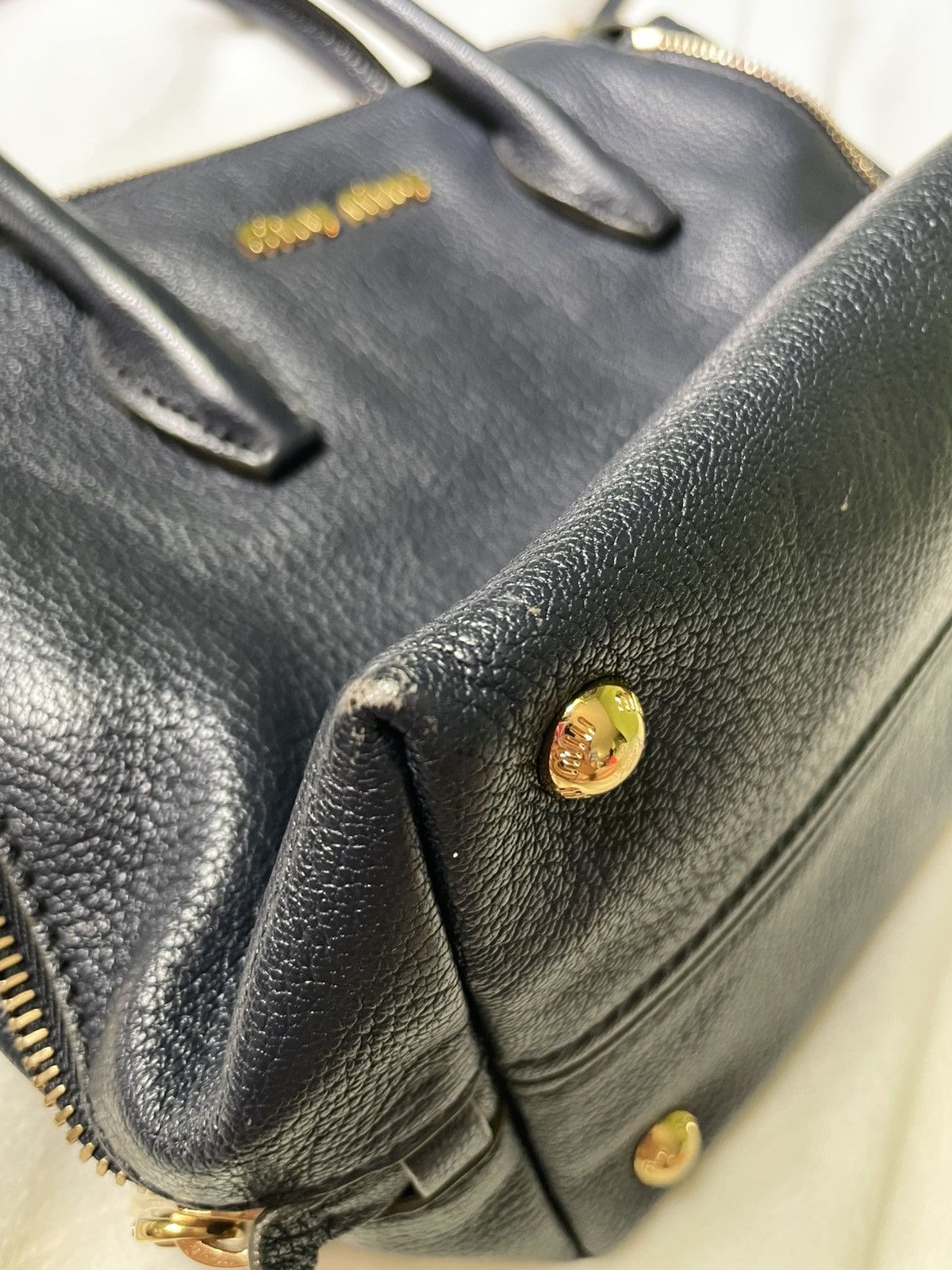 Miu Miu Miu Miu Navy Crossbody Bag Size ONE SIZE - 14 Thumbnail