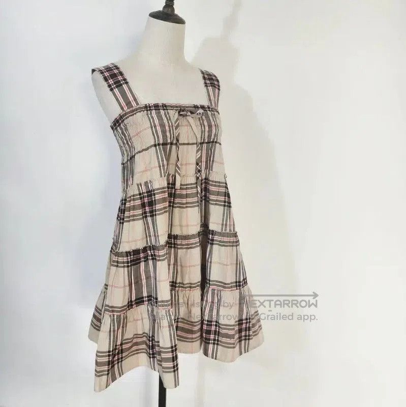 Burberry Burberry Summer Plaid Cotton Blend Dress. Size M / US 6-8 / IT 42-44 - 3 Thumbnail