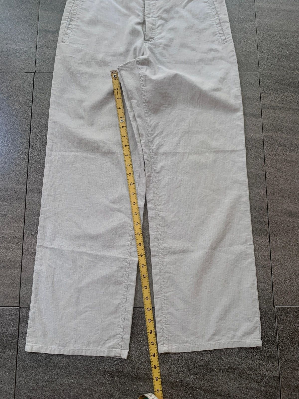 Hussein Chalayan FREE TAX! 2000s Striped Wideleg Trousers Size US 32 / EU 48 - 13 Thumbnail