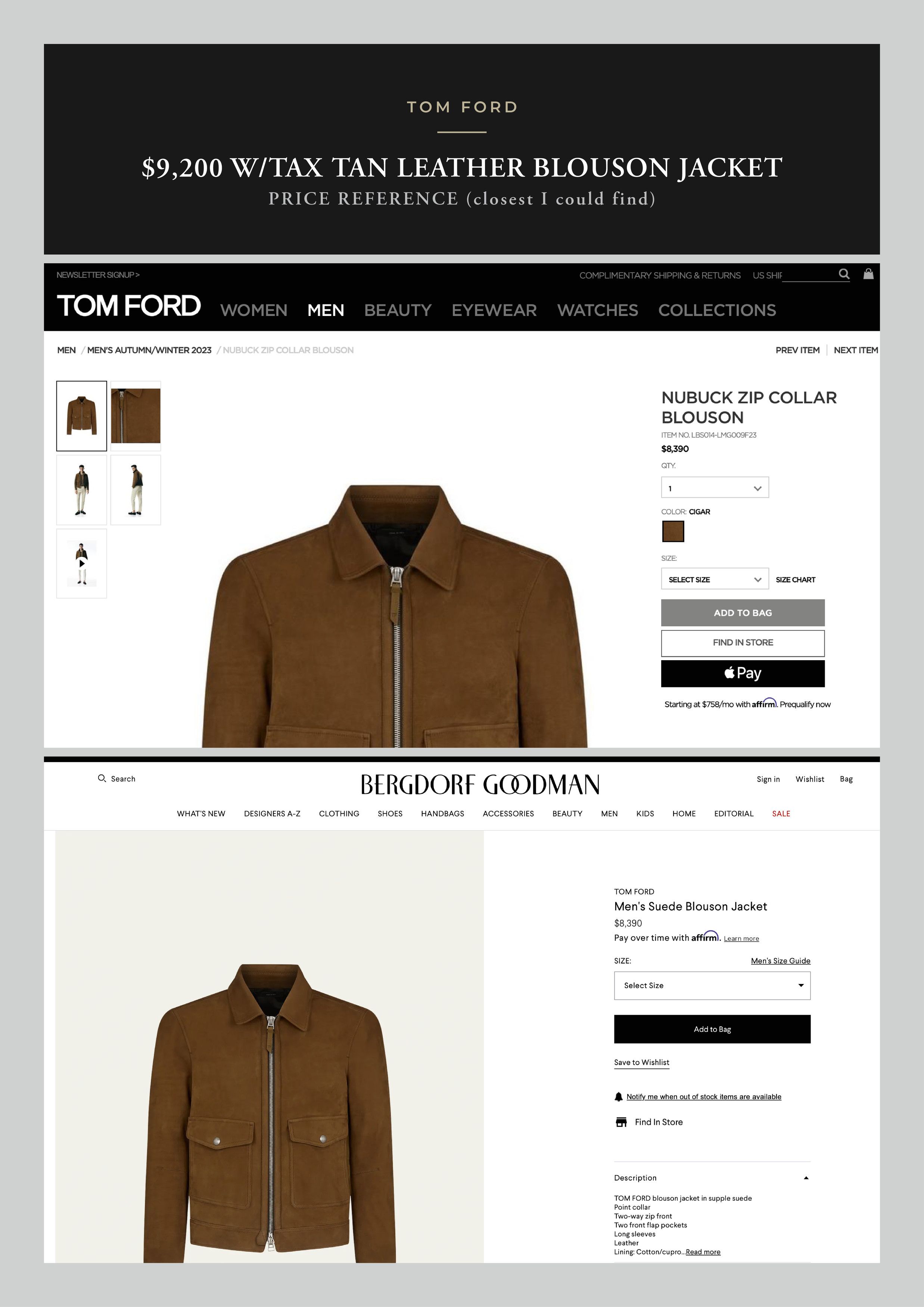 Tom Ford Fits smaller, A Menswear Grail, Rare Bovine Leather Jacket Size US XXL / EU 58 / 5 - 6 Thumbnail