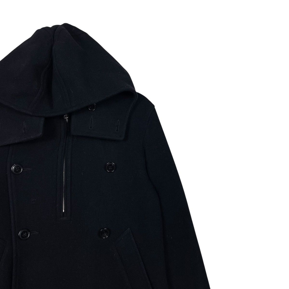 CABANE de ZUCCa Cabane De Zucca Hooded Double Breasted Wool Jacket Size US M / EU 48-50 / 2 - 5 Thumbnail