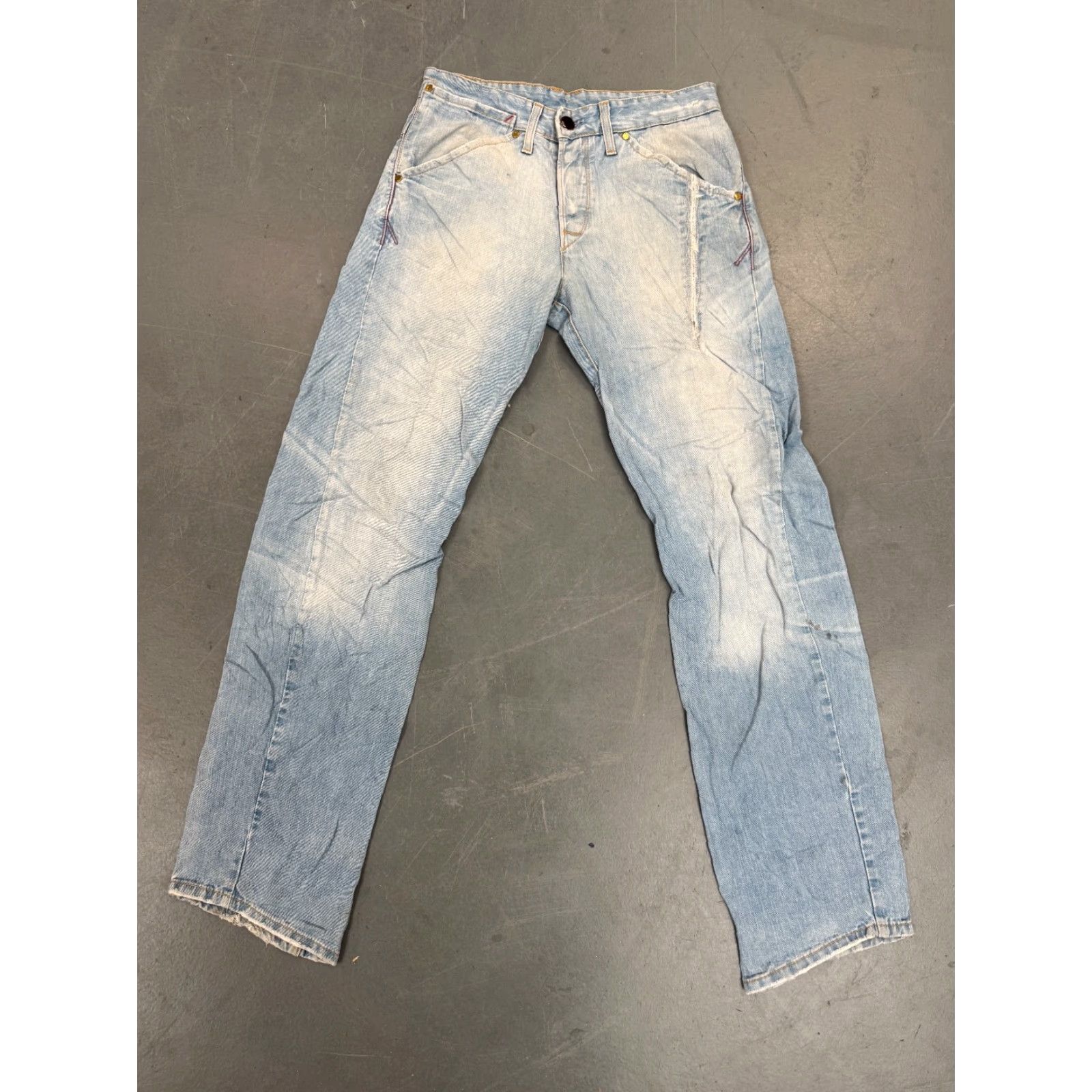 Levi's VINTAGE Levi’s Engineered Jeans Twisted Wide-Leg Denim 5-Pocket W28 L34 Blue Mens 90s Y2K Size US 28 / EU 44 - 2 Thumbnail
