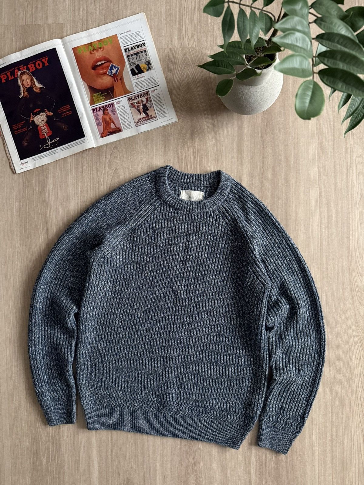 Folk Vintage Folk Fisherman Knit Wool Sweater Japanese Style Size US S / EU 44-46 / 1 - 1 Thumbnail