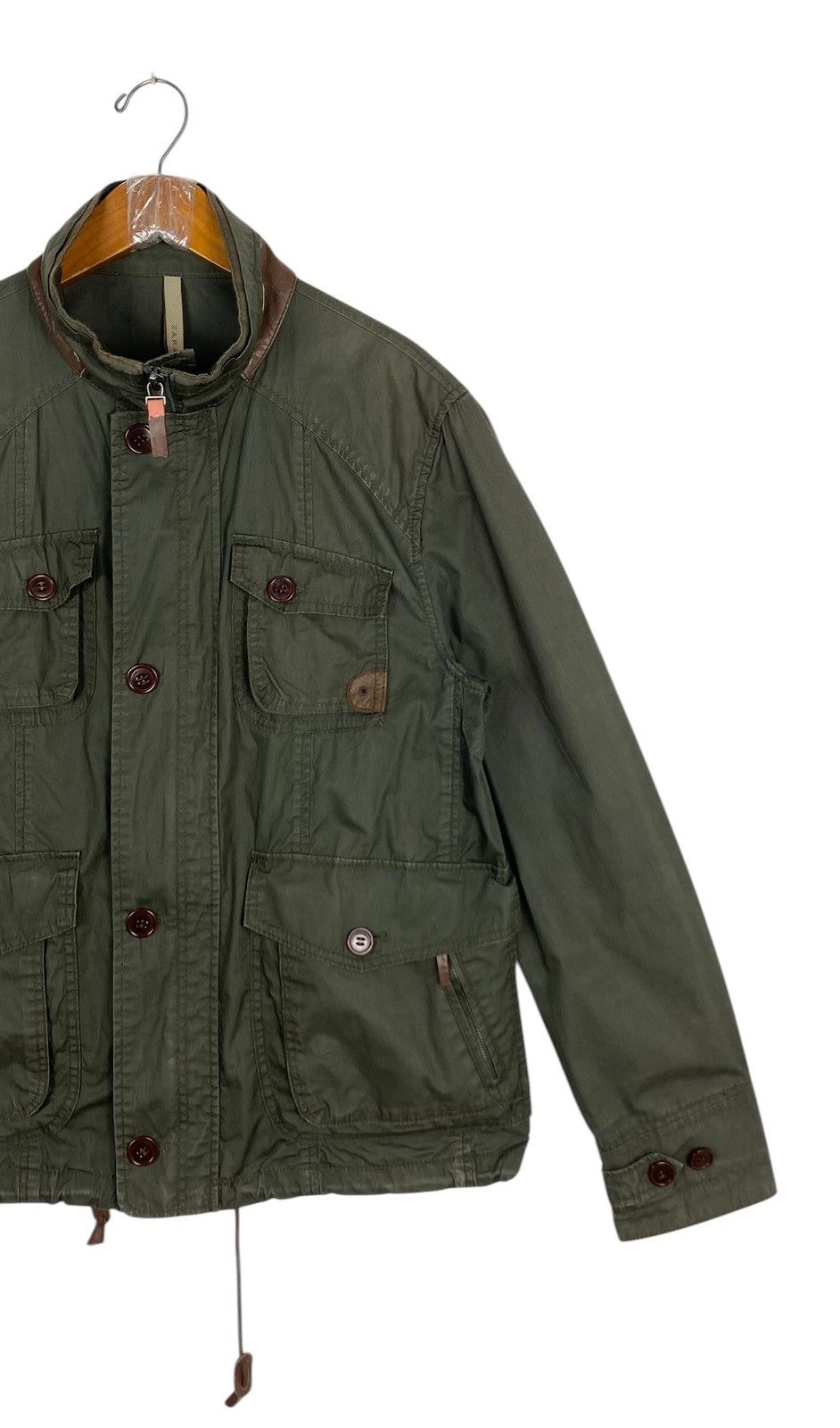 Zara Rare‼️ ZARA MEN Olive Green Military Style Jacket Size US M / EU 48-50 / 2 - 3 Thumbnail