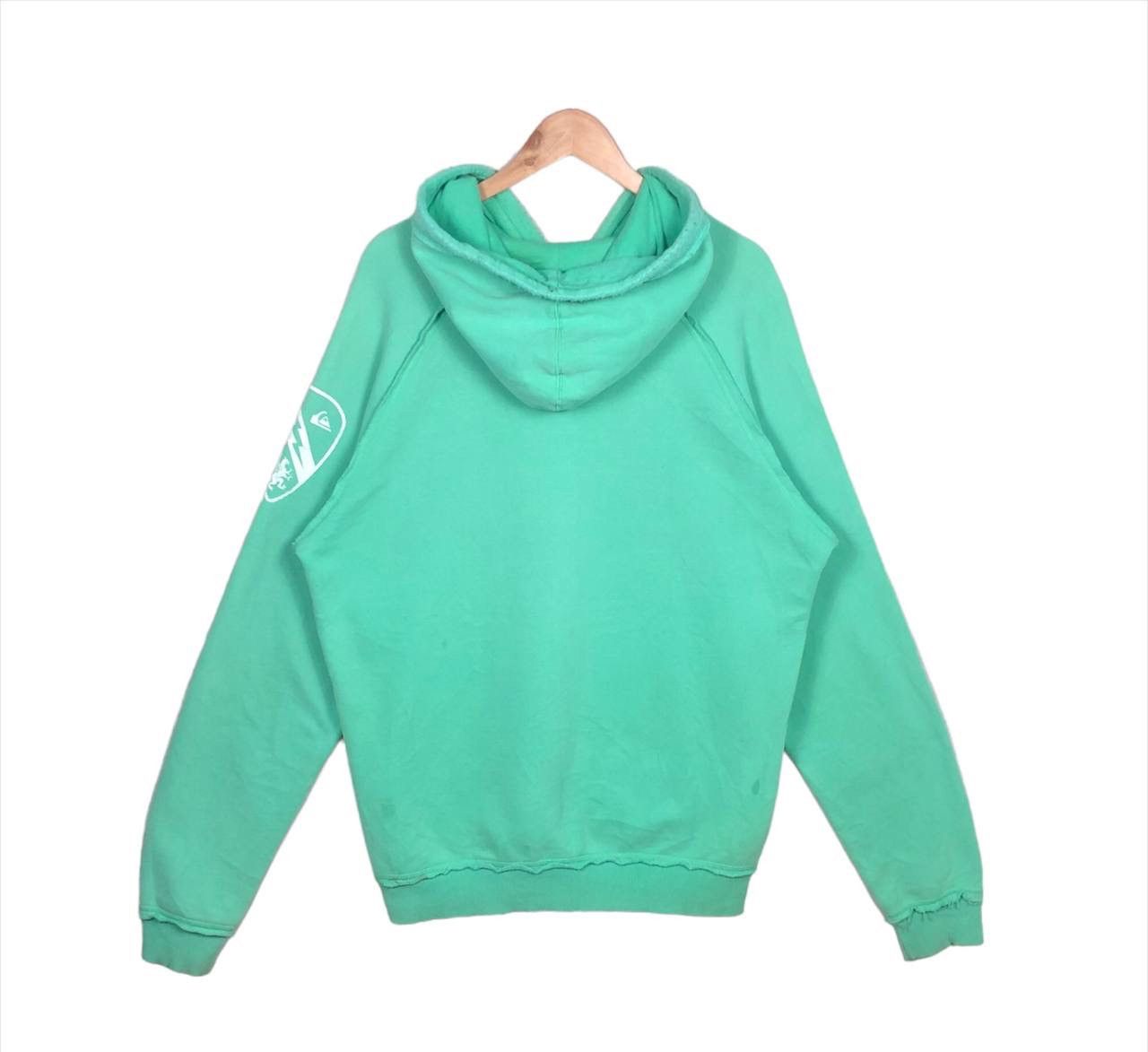 Quicksilver Vintage Quicksilver Green Hoodie Sweatshirt Size US L / EU 52-54 / 3 - 2 Thumbnail