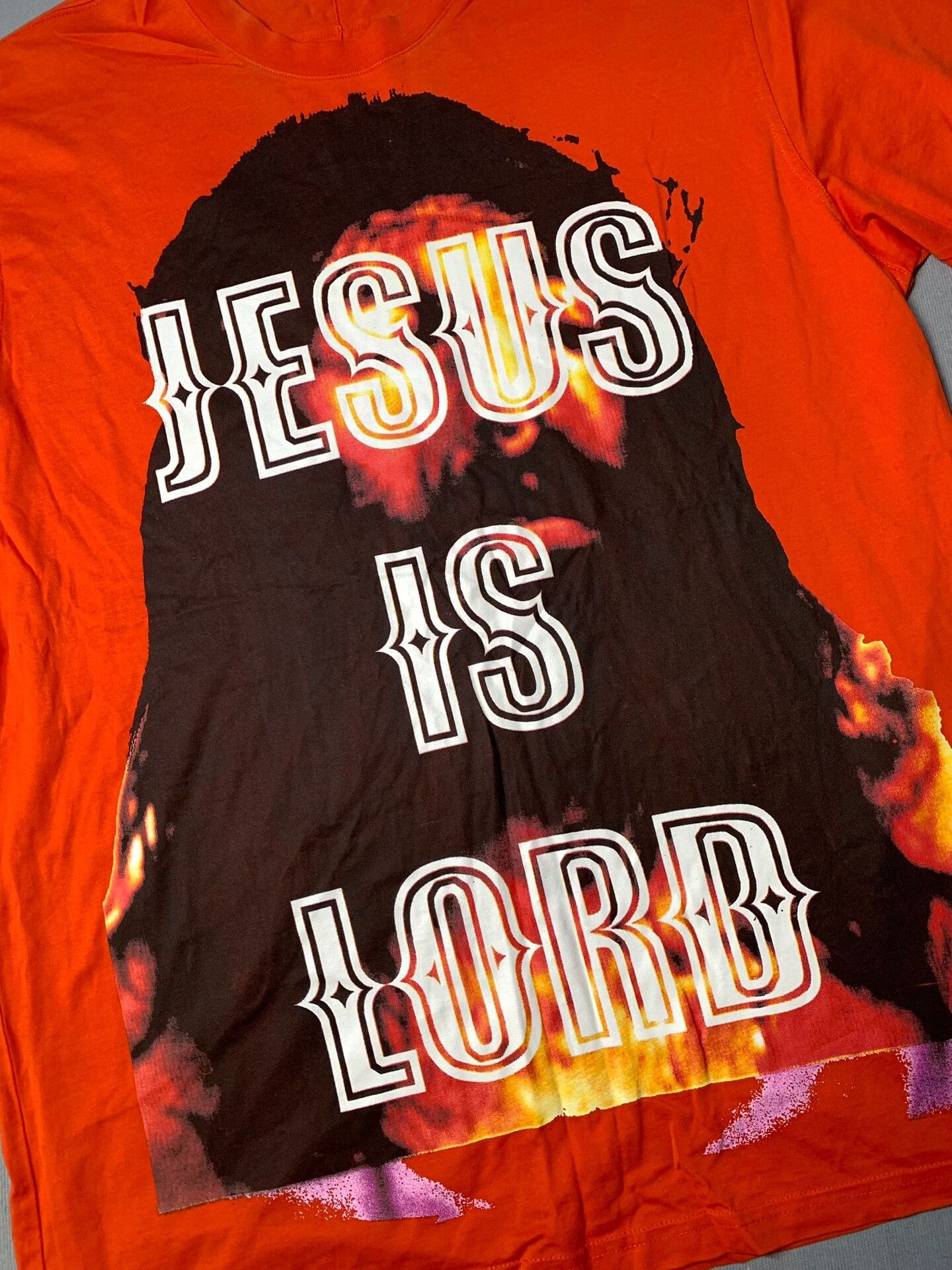 Givenchy Givenchy Jesus Flame Print Short Sleeve Size US XS / EU 42 / 0 - 1 Thumbnail