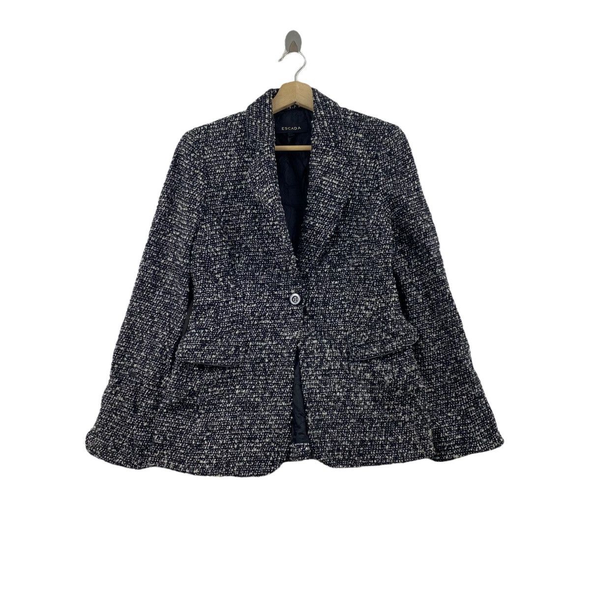 Escada ESCADA Germany Brand Tweed Blazer Coat Jacket Size S / US 4 / IT 40 - 1 Thumbnail
