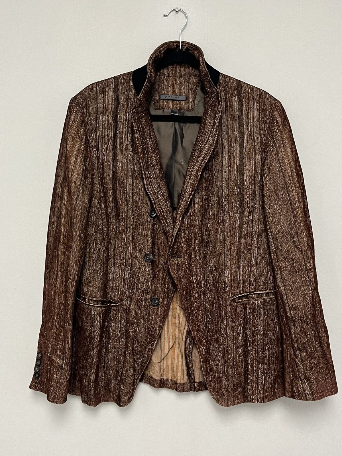 John Varvatos Asymmetrical Closure Velvet Jacket. Size EU 46 USA 36 Size US S / EU 44-46 / 1 - 11 Thumbnail