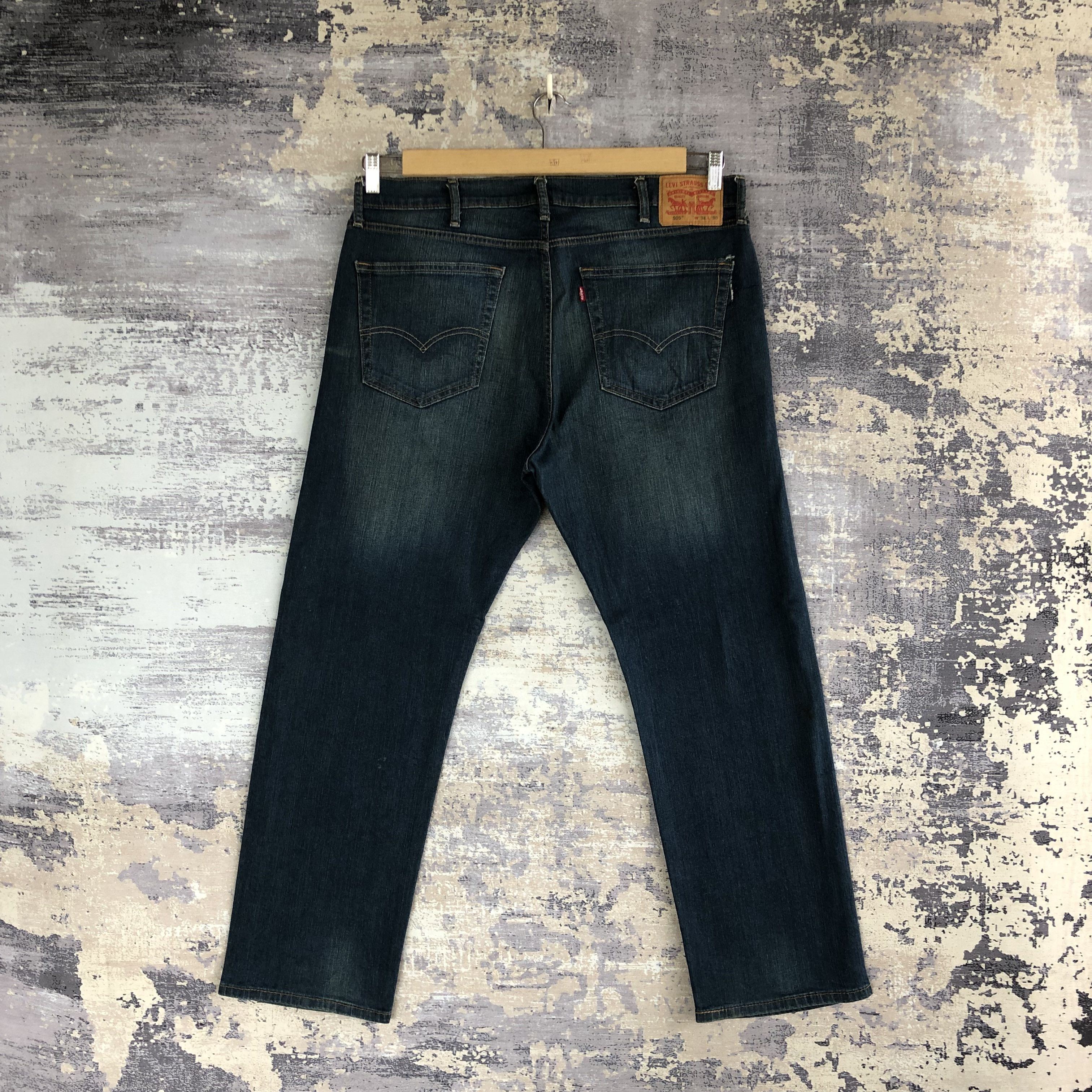 Levi's Vintage Y2K Levis 505 Faded Jeans Levi's 505 Indigo Denim Size US 38 / EU 54 - 2 Thumbnail