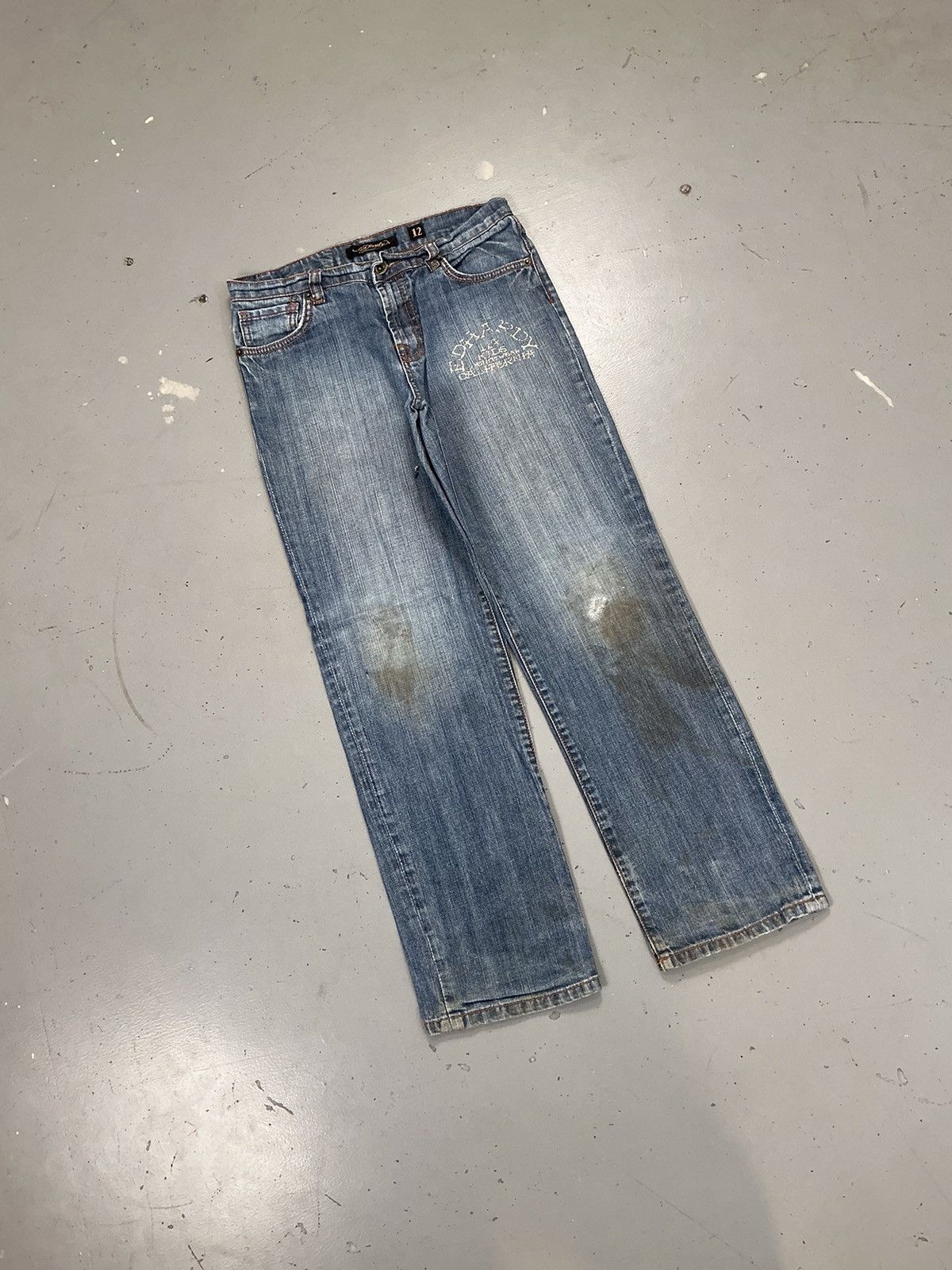 Ed Hardy × Vintage Vintage Ed hardy king Y2K women denim Size 28" / US 6 / IT 42 - 3 Thumbnail