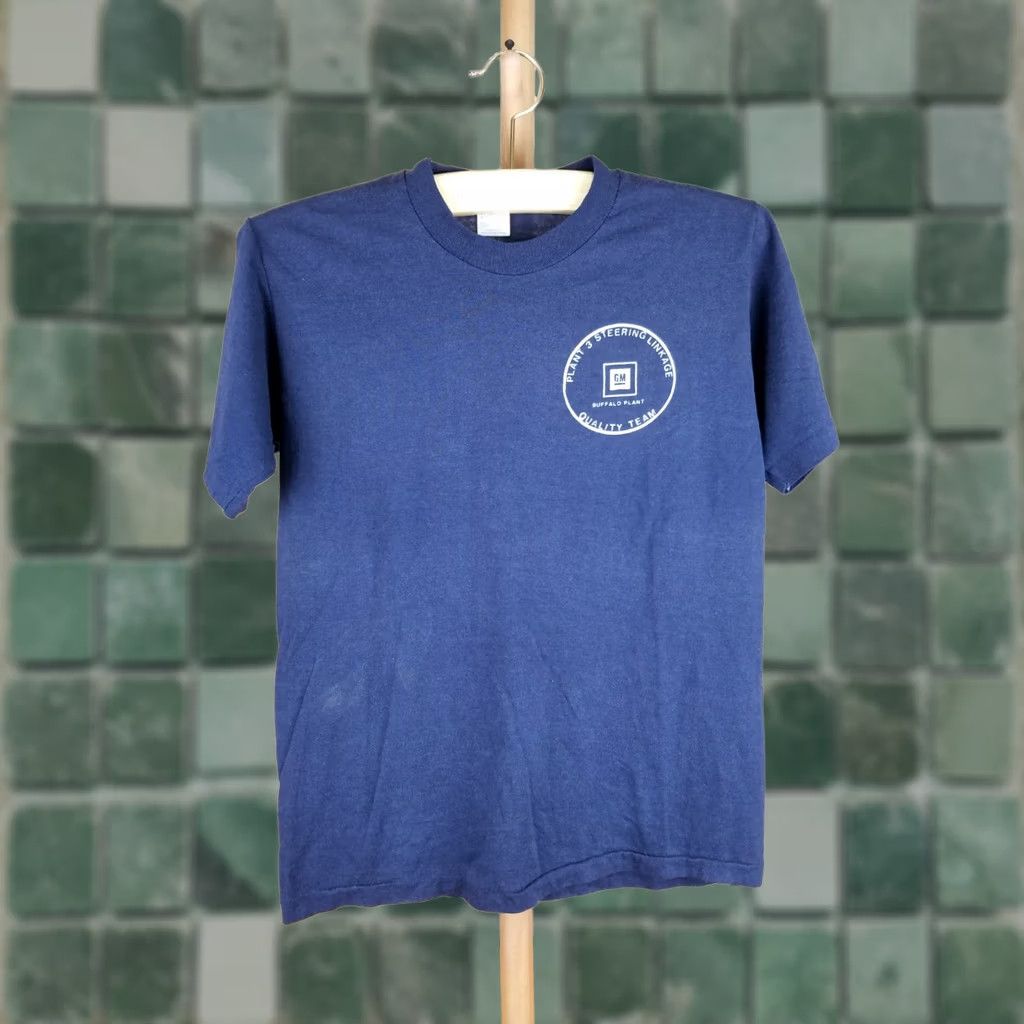 Vintage VINTAGE TEAM BUFFALO PLANT QUALITY 70' NAVY T-SHIRT MEDIUM Size US M / EU 48-50 / 2 - 1 Thumbnail