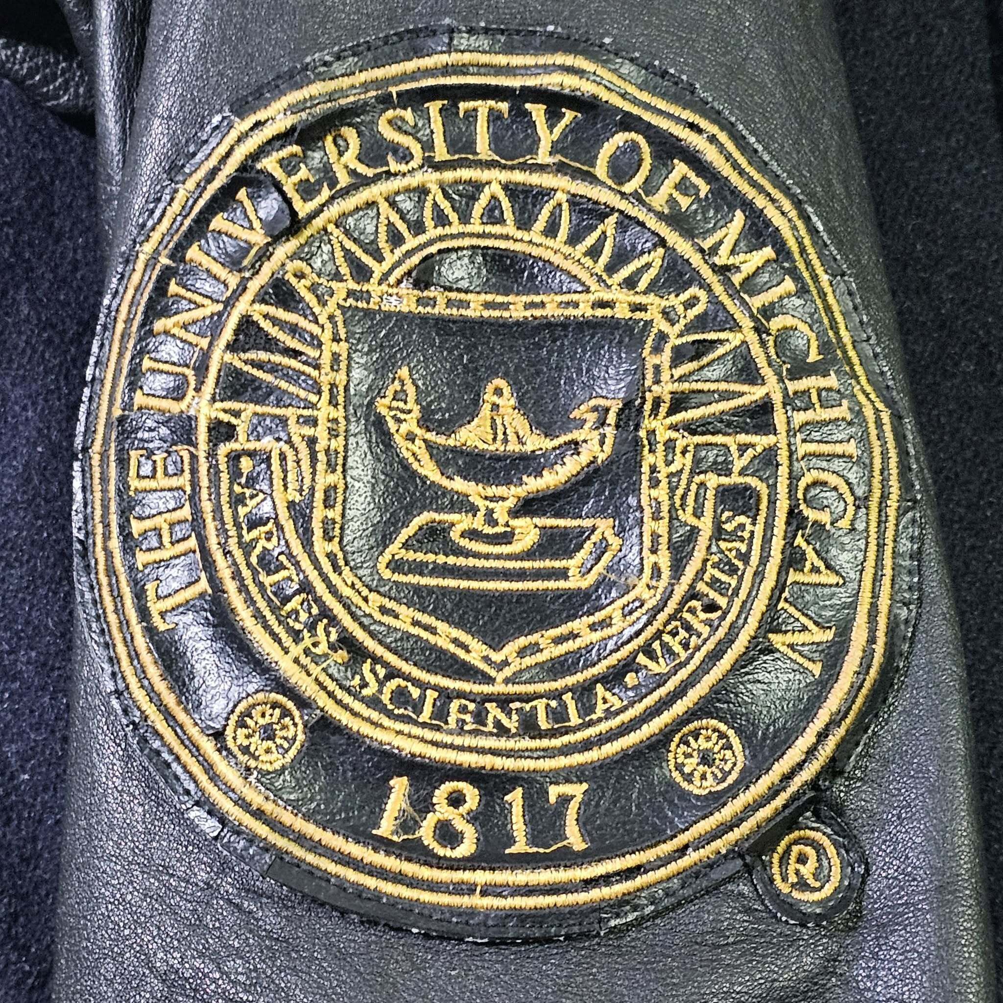 Jeff Hamilton Michigan Wolverines Vintage 90s Jeff Hamilton Varsity Jacket Size US L / EU 52-54 / 3 - 9 Thumbnail
