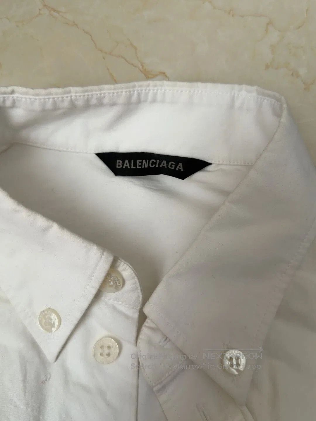 Balenciaga balenciaga white printed shirt jacket uni. Size US L / EU 52-54 / 3 - 4 Thumbnail