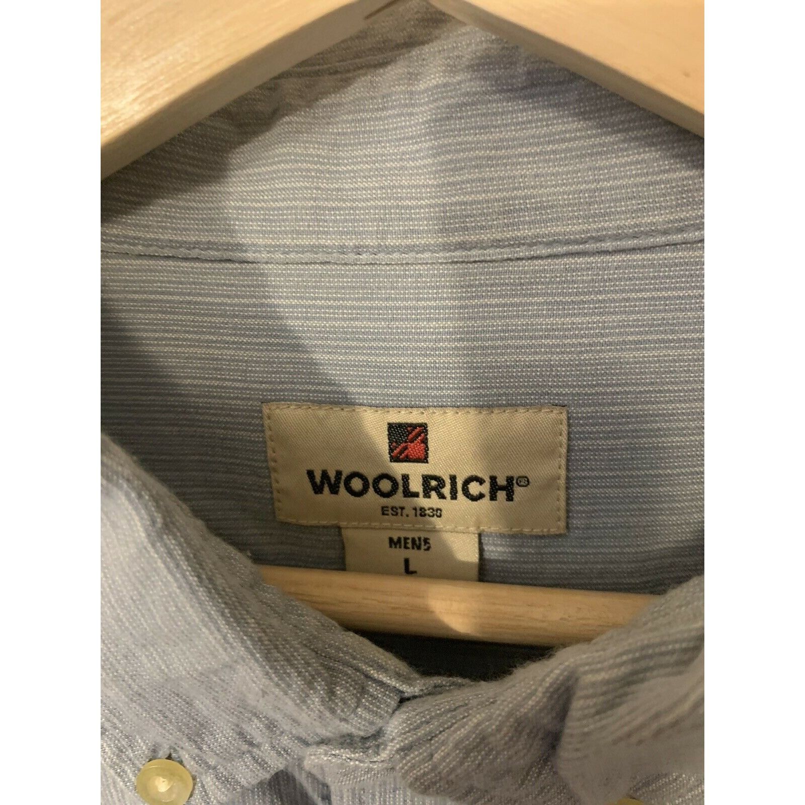 Woolrich Woolen Mills Woolrich Shirt Men’s Sz L Blue Short Sleeve Size US L / EU 52-54 / 3 - 1 Thumbnail
