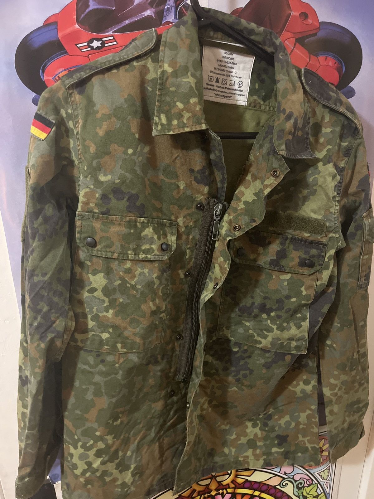 Other German Army Bundeswehr Flecktarn Zipper Shirt Size US M / EU 48-50 / 2 - 5 Thumbnail