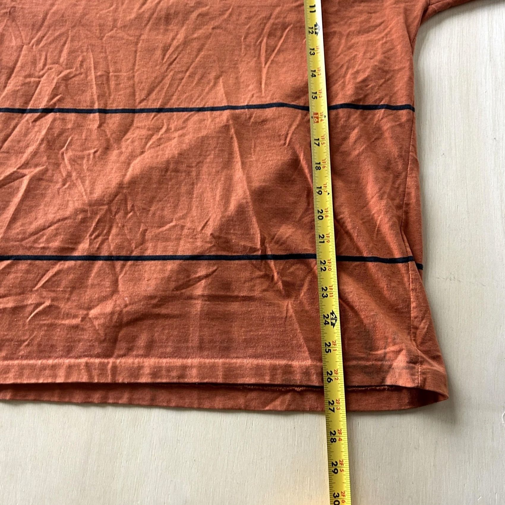 Vintage Vintage Le Tigre Shirt Mens Large Orange Striped Long Sleeve Tee T-Shirt Size US L / EU 52-54 / 3 - 5 Thumbnail