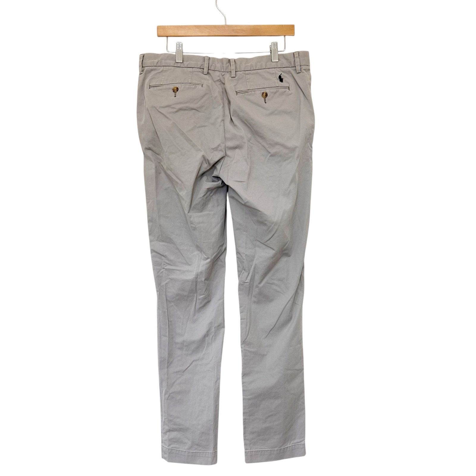 Polo Ralph Lauren Polo Ralph Lauren Gray Chino Flat Front Pants Sz 34x34 Size US 34 / EU 50 - 6 Thumbnail