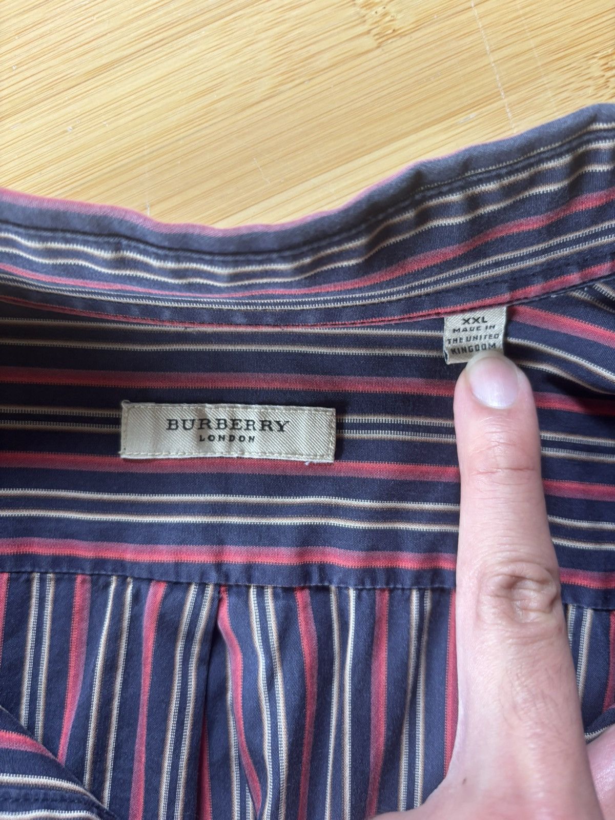 Burberry Oversized summer shirt with pinstripes and chest logo Size US XXL / EU 58 / 5 - 4 Thumbnail