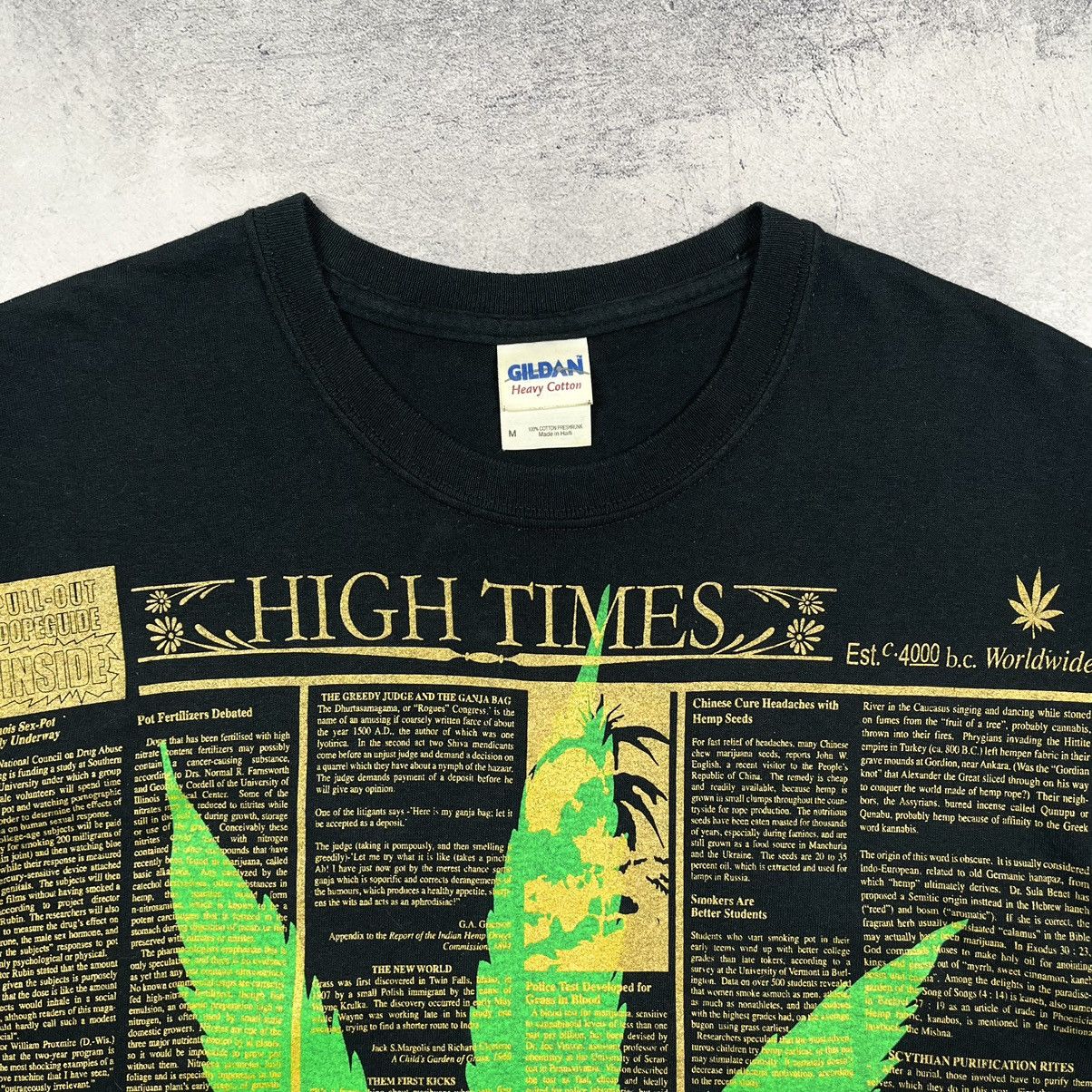 Vintage Vintage Marihuana High Times 4:20 y2k humor tee 90’s Size US M / EU 48-50 / 2 - 7 Thumbnail