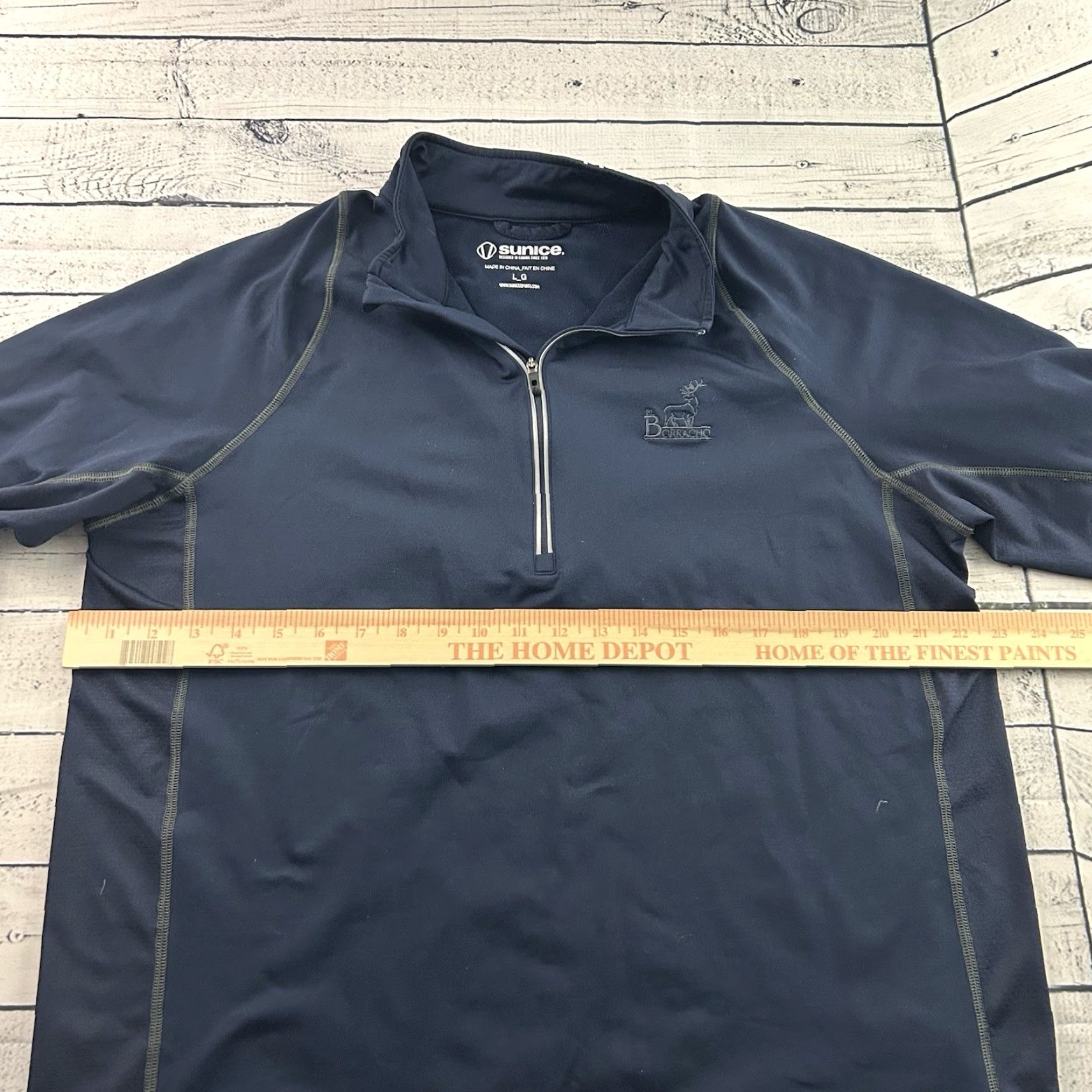 Vintage Sunice Jacket L Golf Blue Mens Large Fleece Lined Pullover 1/4 Zip Size US L / EU 52-54 / 3 - 3 Thumbnail