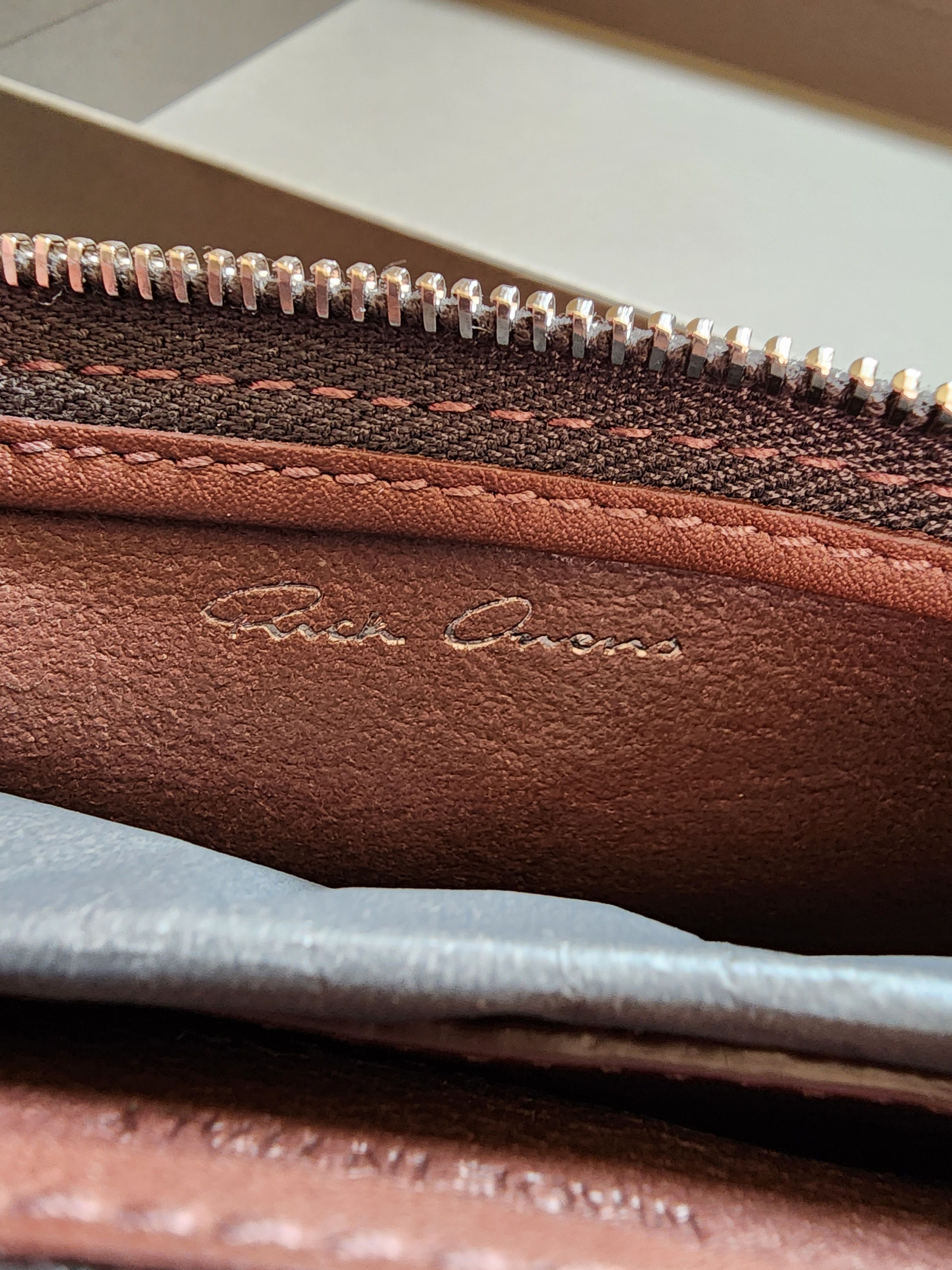 Rick Owens Rick Owens Brown Club Pouch Size ONE SIZE - 8 Thumbnail