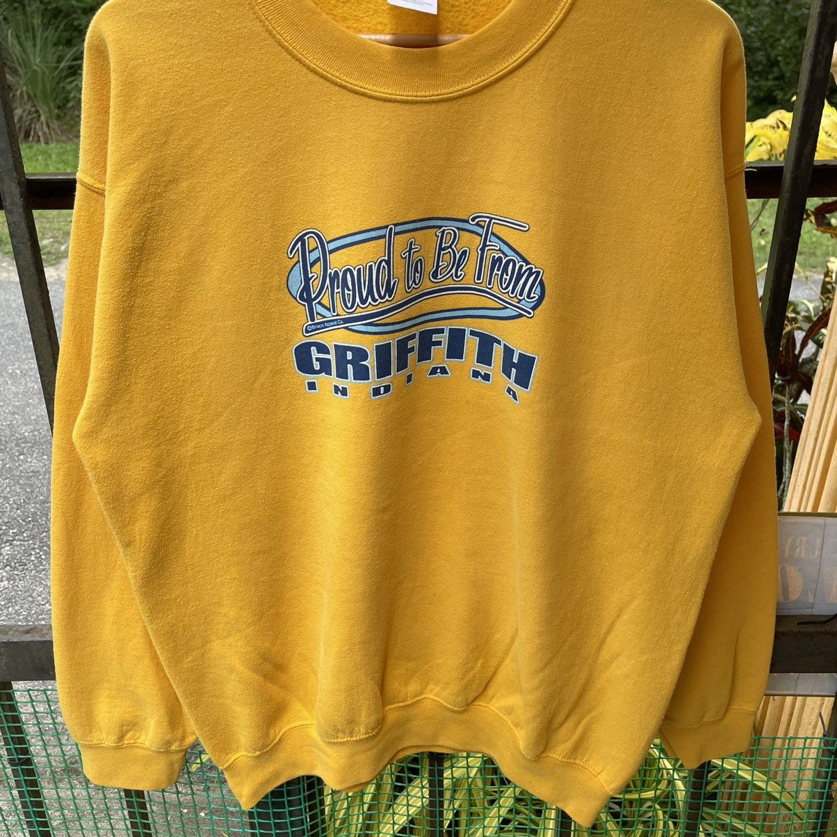 Gildan × Vintage 🔥Vintage Griffith Indiana Big Logo Spellout Sweatshirts Size US M / EU 48-50 / 2 - 5 Thumbnail