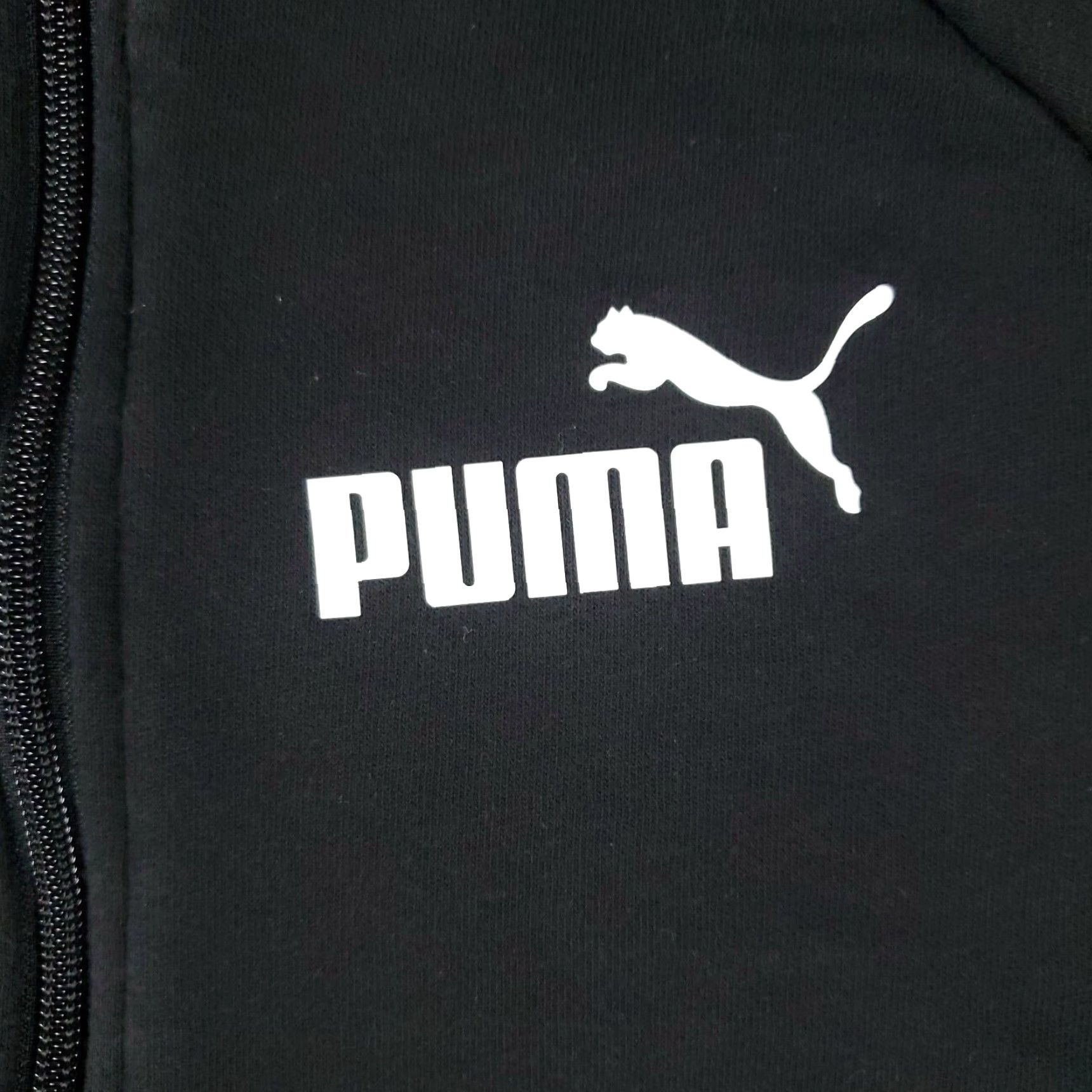 Puma PUMA Women's Large Black 1/2 Zip Crop Pullover Sweater Size L / US 10 / IT 46 - 2 Thumbnail