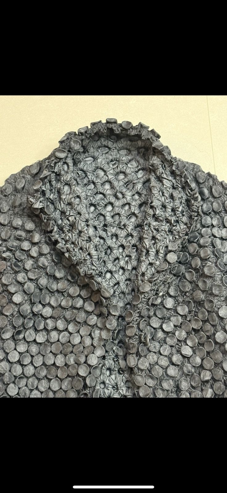 2000 Issei Miyake 3d embossed coat