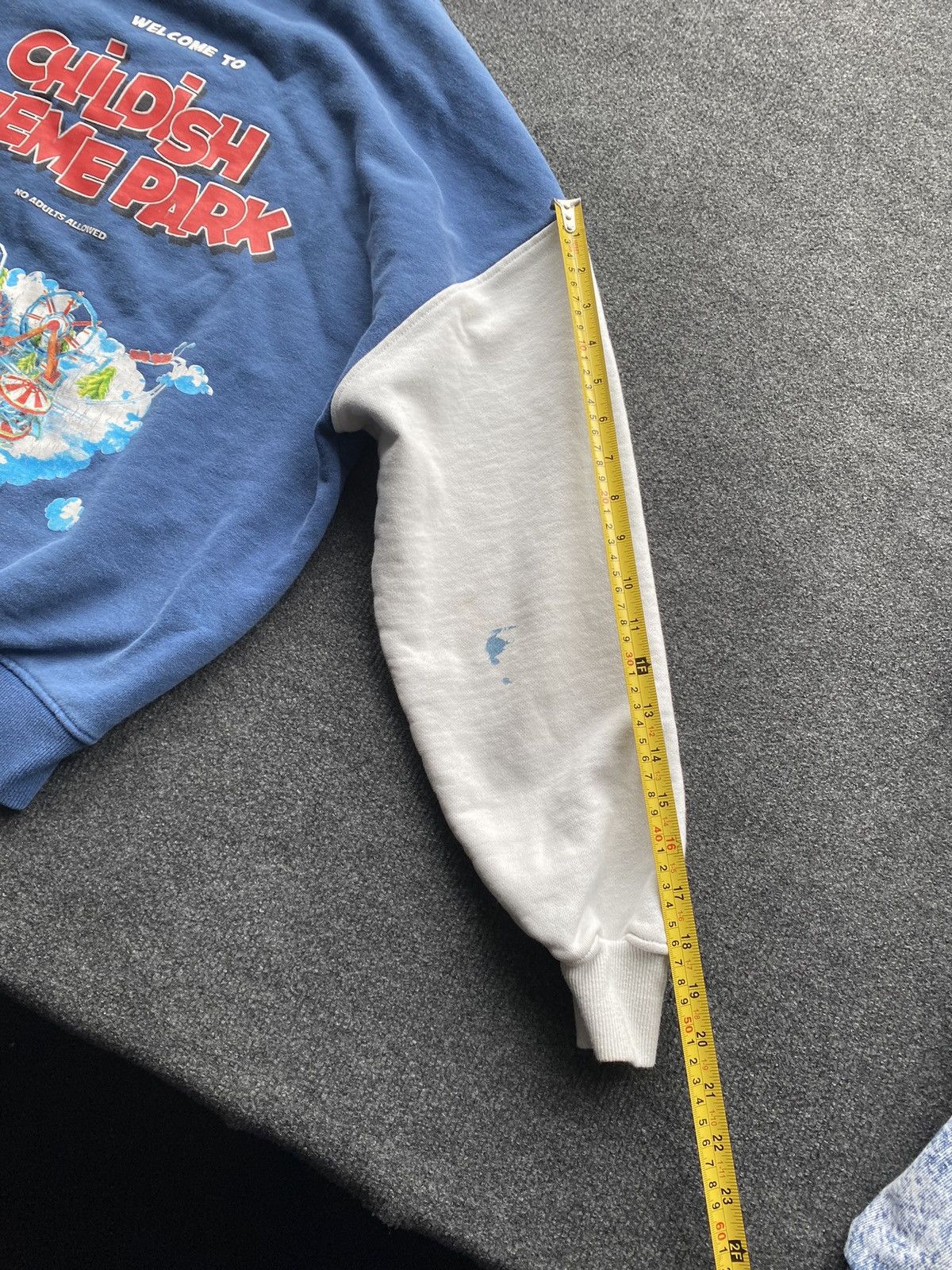 Other 🔥Childish Theme park blue oversized hoodie mens s Size US S / EU 44-46 / 1 - 7 Thumbnail