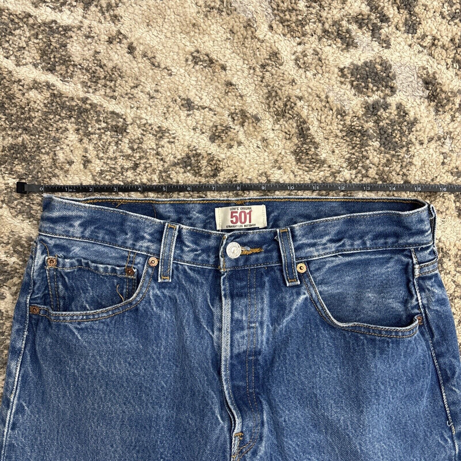 Levi's Vintage Y2k LEVIS 501XX Jeans Button Fly Denim Tag 33x33 Size US 33 - 6 Thumbnail