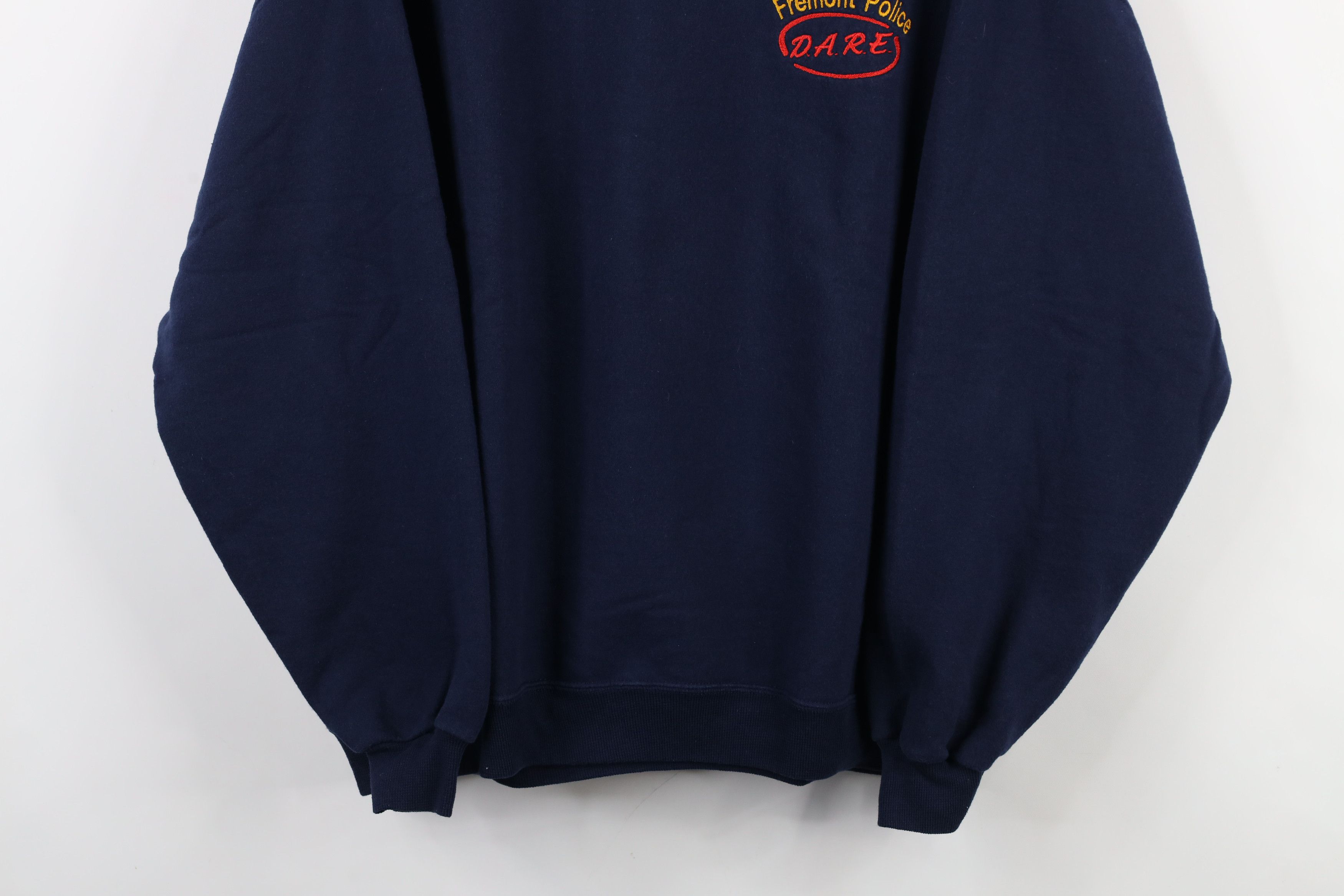 Vintage Vintage 90s Spell Fremont Police Dare Drug Sweatshirt Blue Size US L / EU 52-54 / 3 - 3 Thumbnail