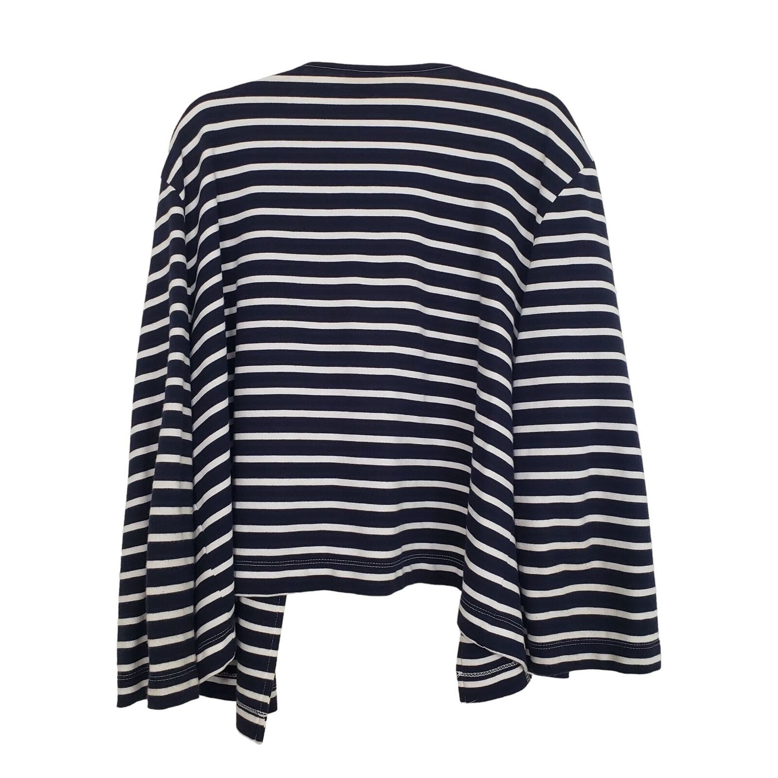 Designer Ruby Rd Beaded Open Front Cardigan Womens Size XL Stripe Size XL / US 12-14 / IT 48-50 - 7 Thumbnail
