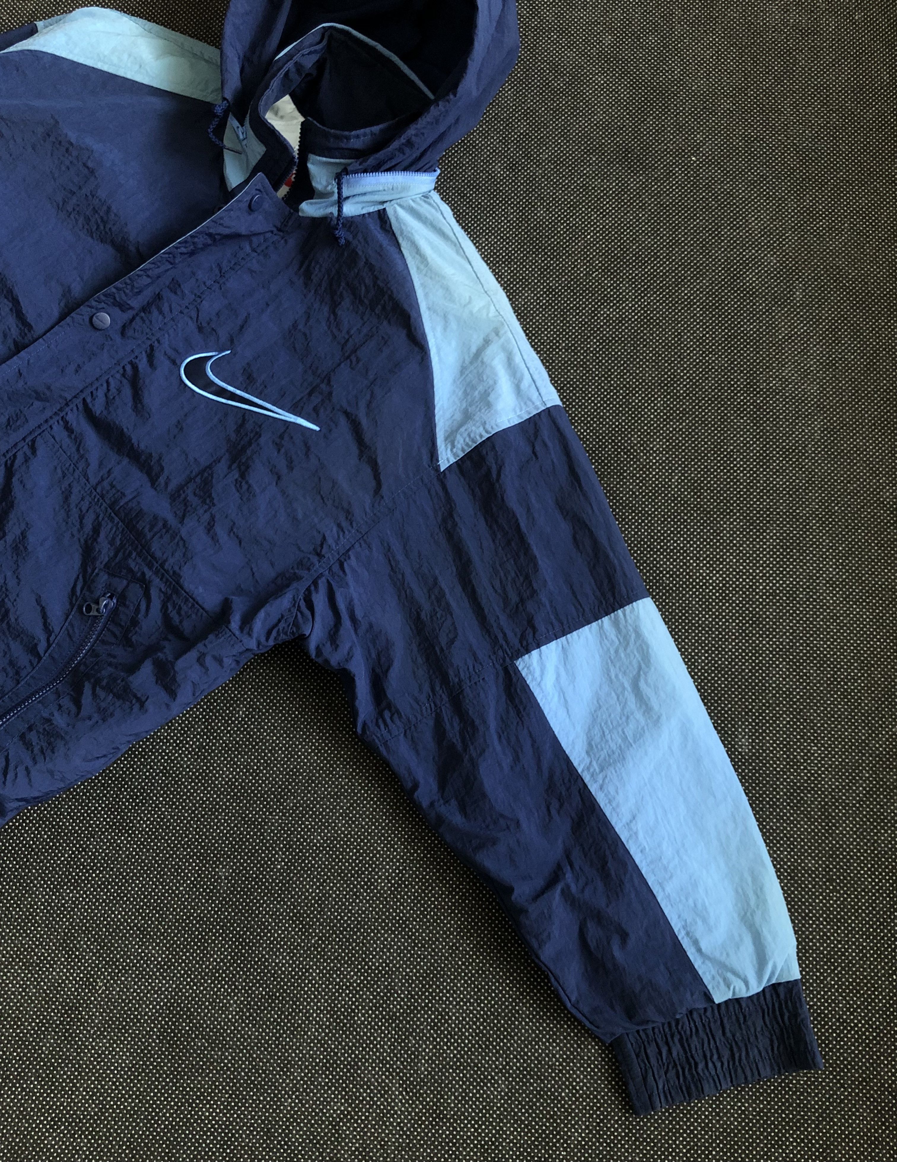 Nike × Vintage RARE🔥90’S NIKE BASKETBALL OVERSIZED HOODED JACKET Size US L / EU 52-54 / 3 - 13 Thumbnail