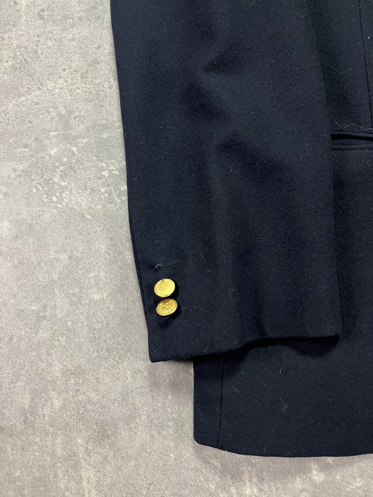 Valentino 90s Valentino Garavani Uomo Gold Buttons Blazer Jacket 52 Size 42R - 8 Thumbnail