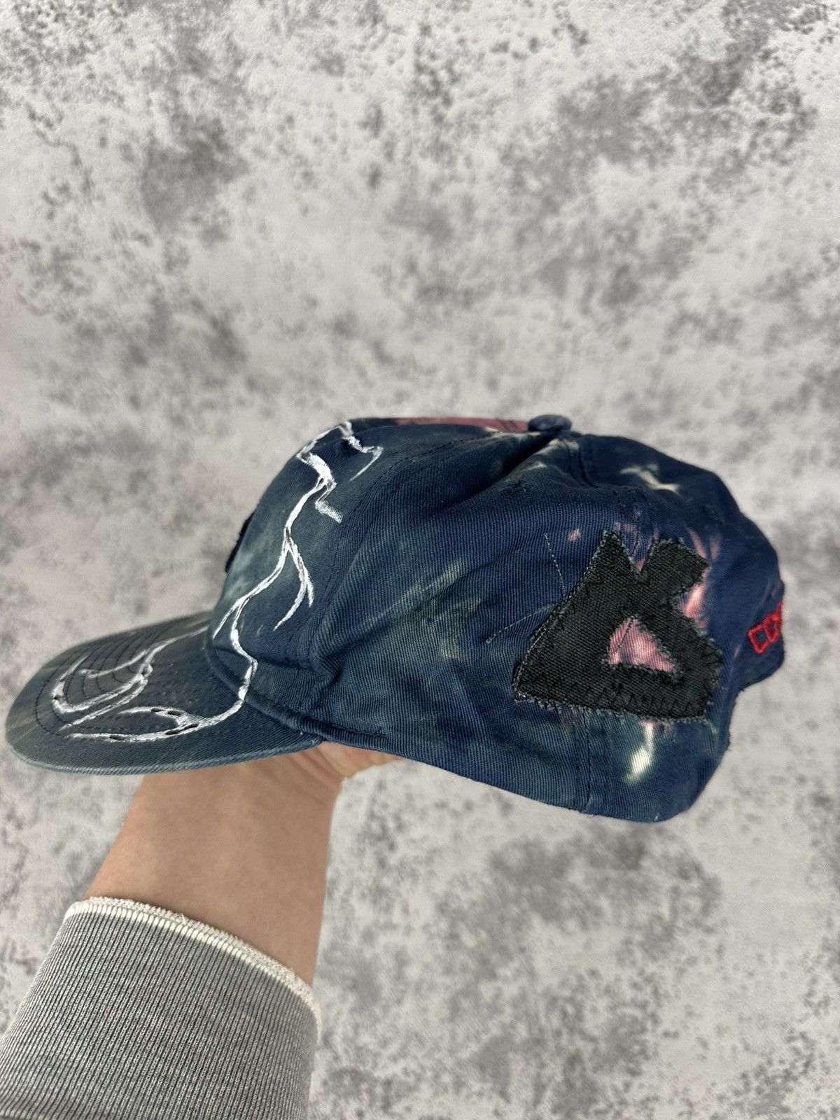 Converse Custom Distressed Converse Cap Bleach Tie-Dye Lightning Size 26 - 4 Thumbnail