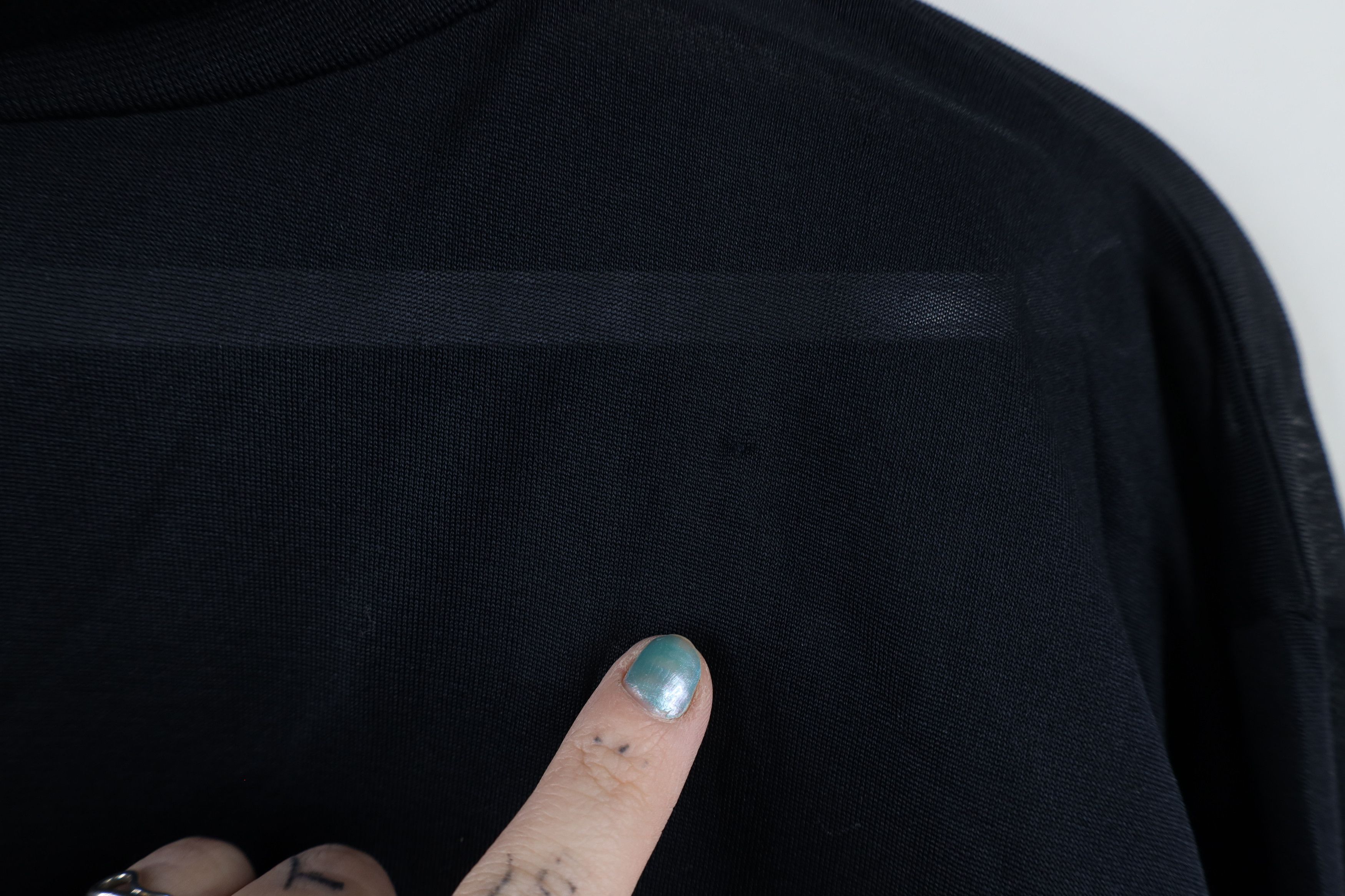 L.L. Bean × Vintage Vintage 90s LL Bean Silk Turtleneck T-Shirt Black Size L / US 10 / IT 46 - 4 Thumbnail