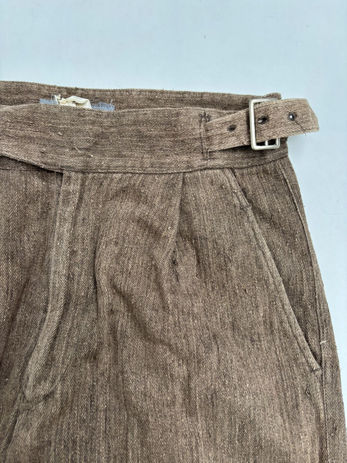 Homme Plisse Issey Miyake 1980s High Waist Textured Gurkha Pants Size US 29 - 5 Thumbnail
