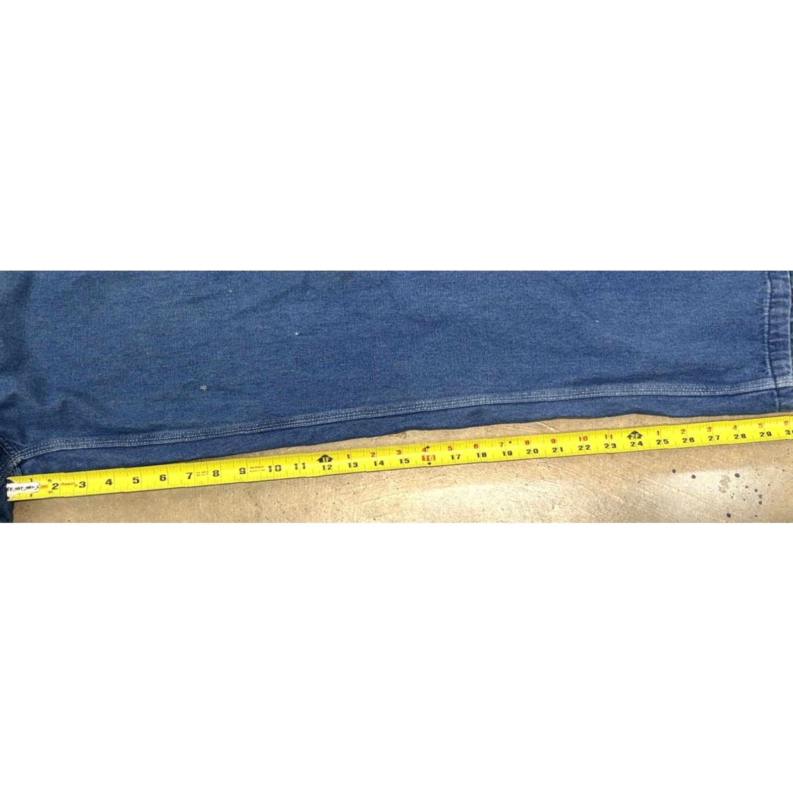 Denime VINTAGE Liberty Denim Overalls Bibs Mens 44x30 Distressed Workwear Adjustable Farmer Jeans Blue 30 Inseam Mens Size US 44 / EU 60 - 6 Thumbnail