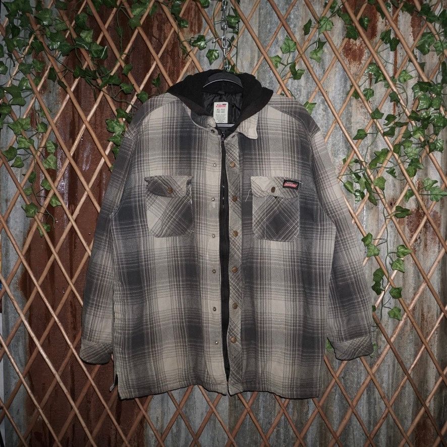Dickies XL-Vintage Y2K genuine dickies plaid 00s workwear zip hoodie Size US XL / EU 56 / 4 - 1 Thumbnail