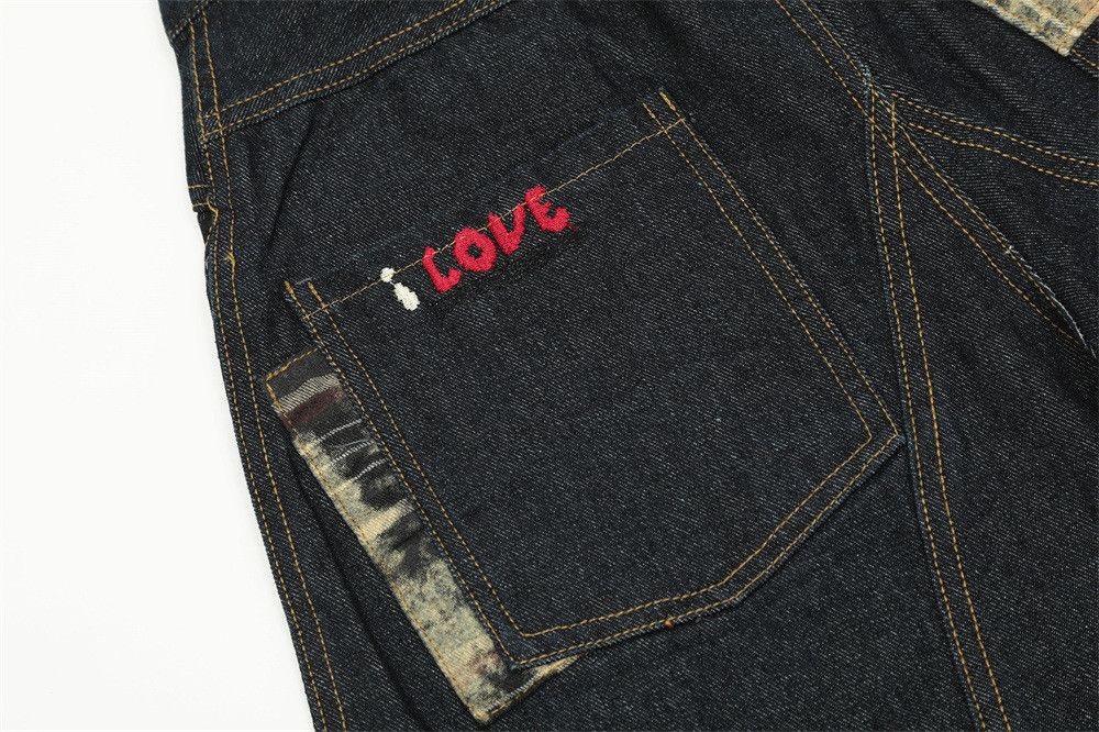 Jean Men's hip-hop trendy multi-pocket scimitar jeans Size US 32 / EU 48 - 4 Thumbnail