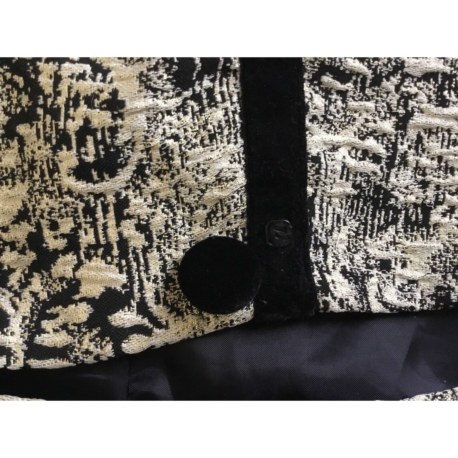 Nicole Club Danny & Nicole VTG jacket12 Black White Classic Holiday Size XL / US 12-14 / IT 48-50 - 7 Thumbnail